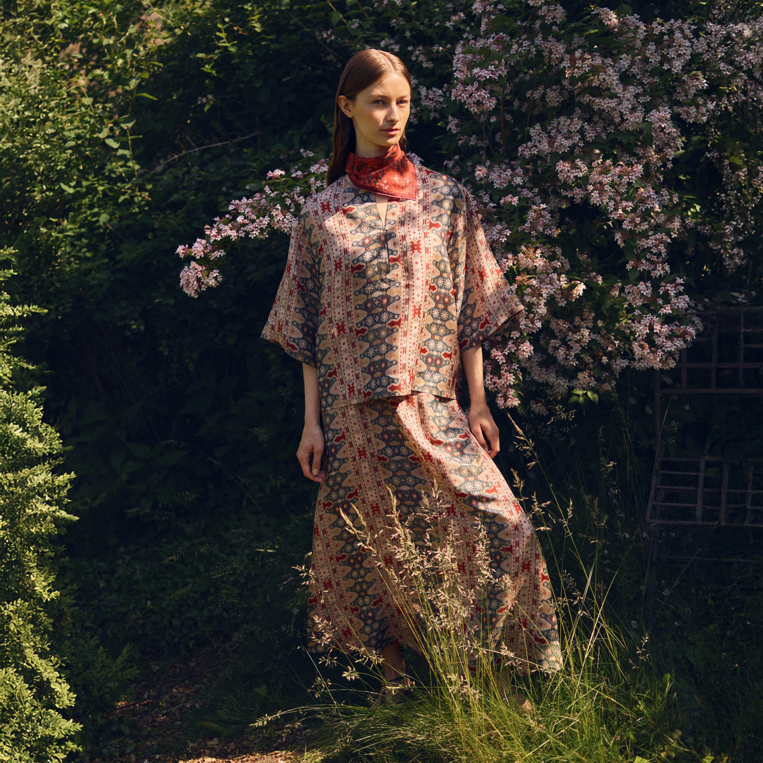 Tapis Noir Cali Silketop - Gul Top Grøn