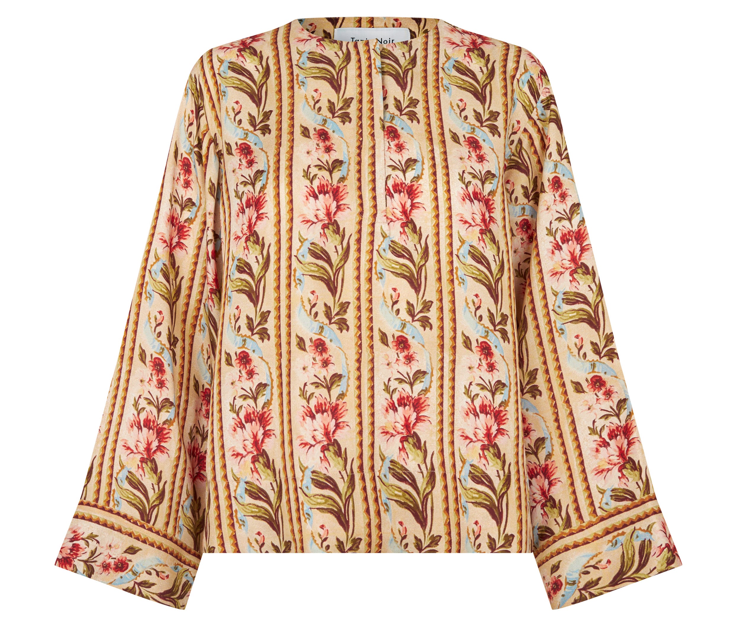 Tapis Noir Danielle Silk Top - Stripe Top Guld