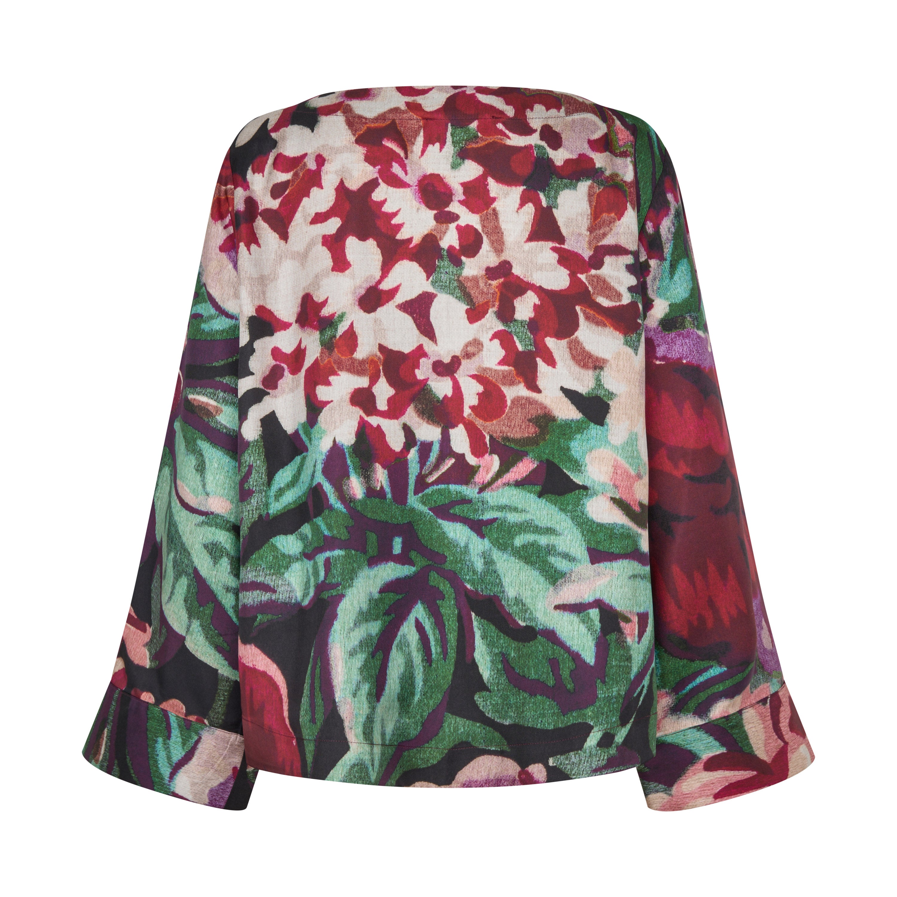 Tapis Noir Felicity Silk Top - Purple Top Brun