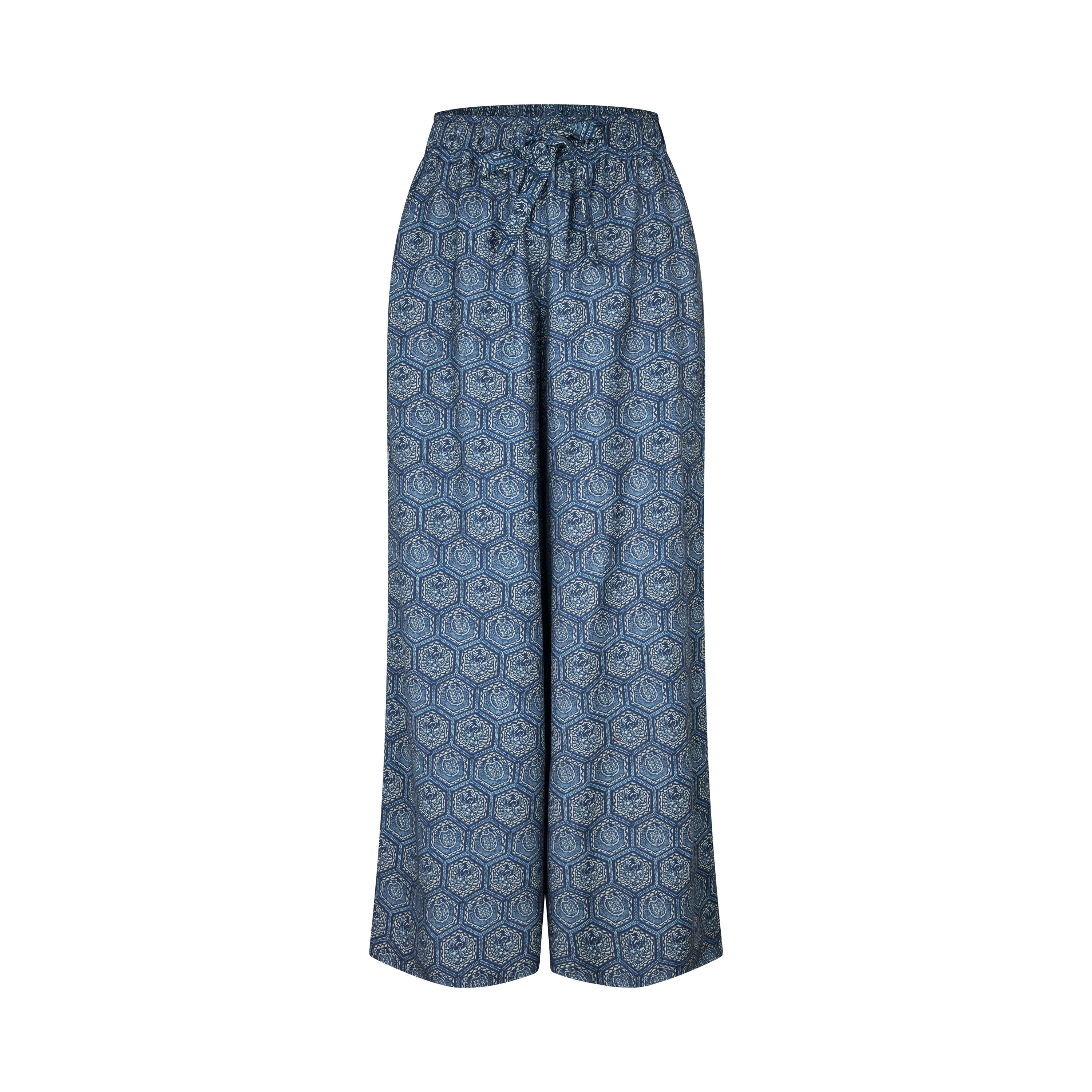 Tapis Noir Fia Uld Palazzo Bukser - Blå Pants Mørkeblå