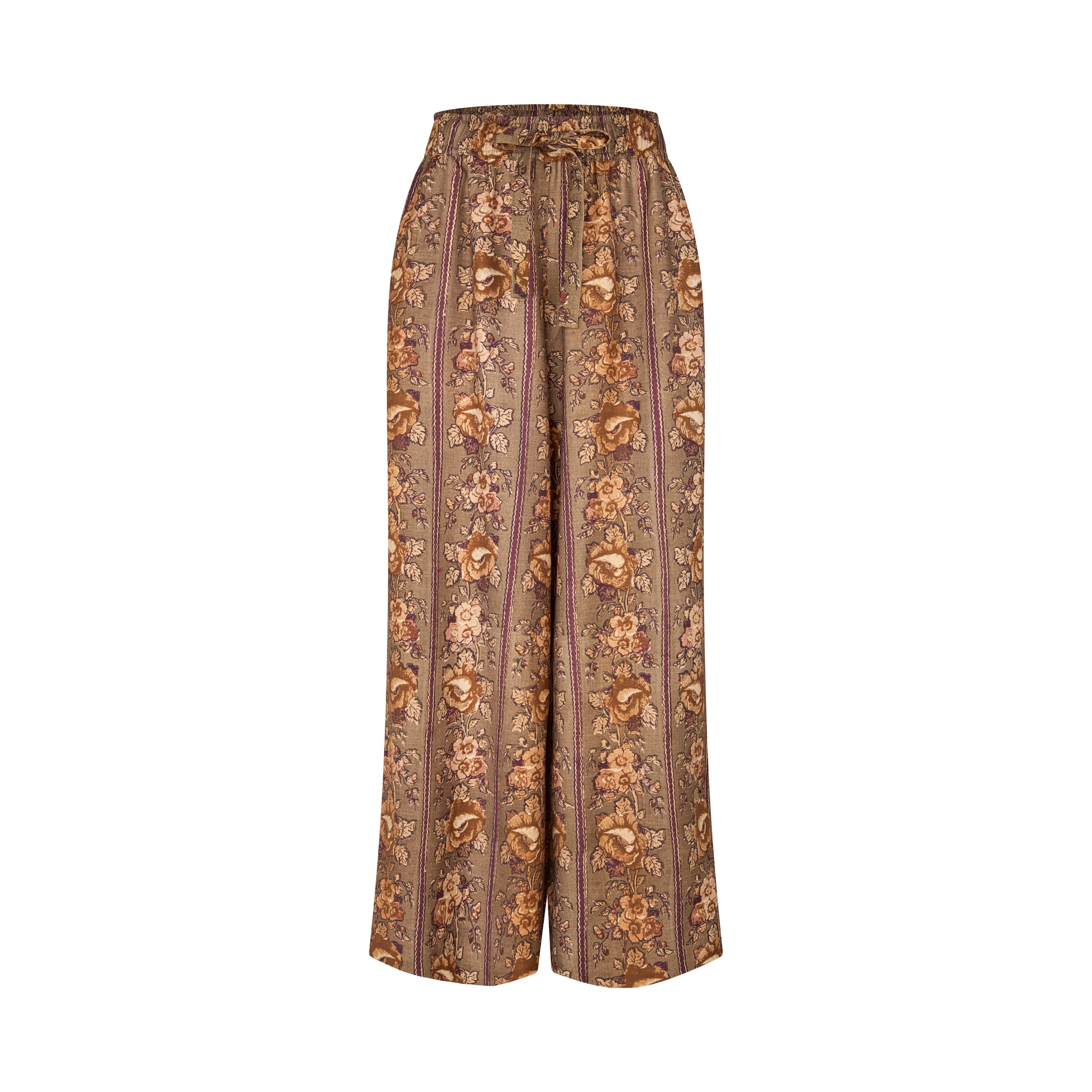 Tapis Noir Fia Uld Palazzo Bukser - Brun Pants Beige