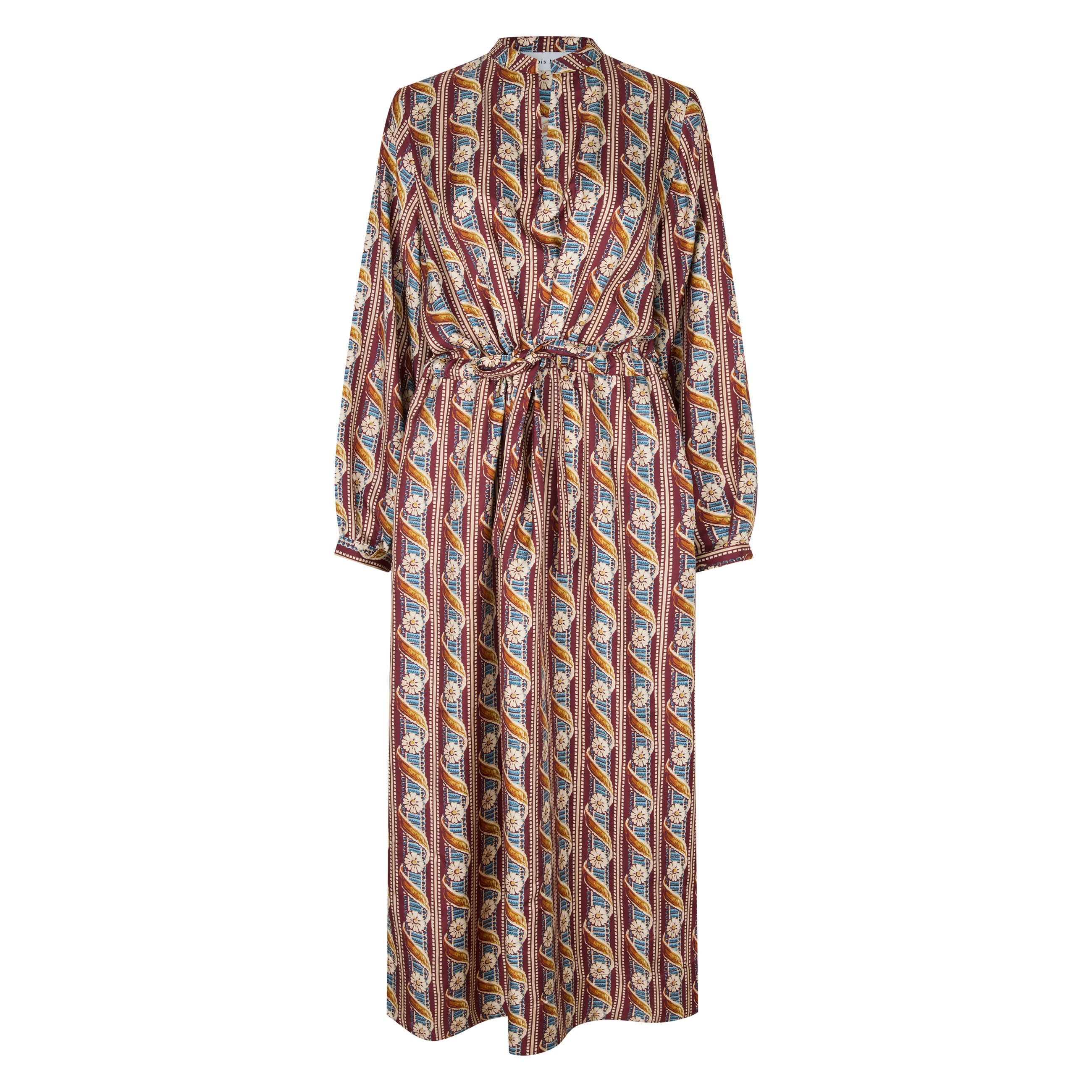 Tapis Noir Fiona Silke Kjole - Bordeaux Dress Bordeaux