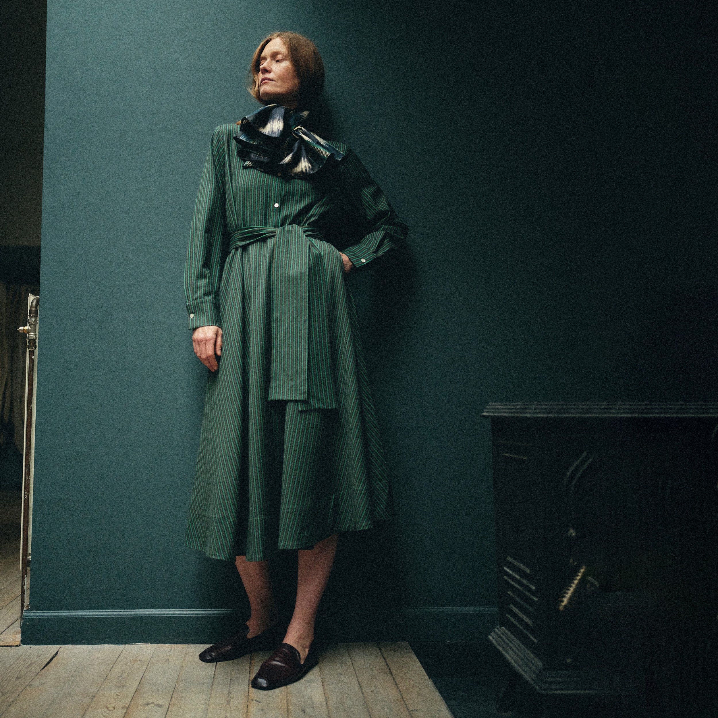 Tapis Noir Florence Uld Kjole - Grøn Dress Grøn