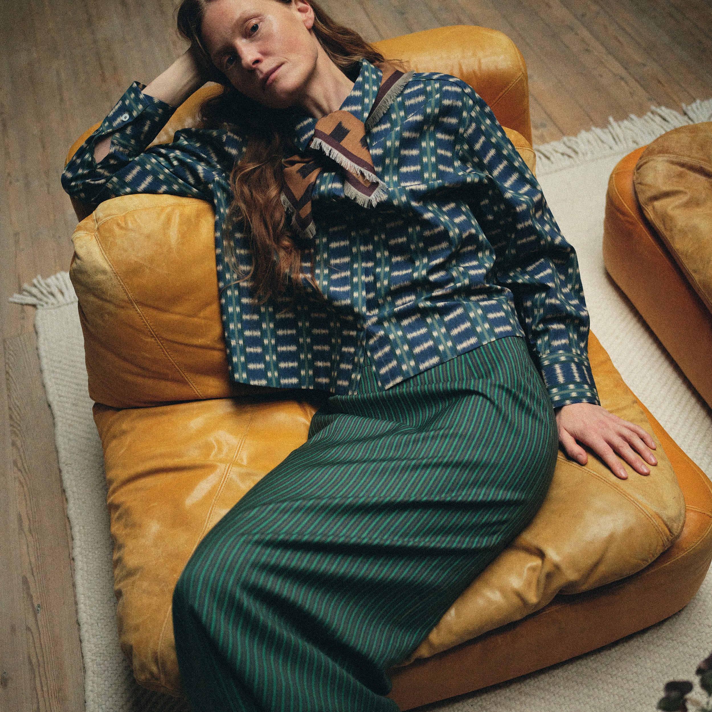 Tapis Noir Frances Cotton Shirt - Blue Shirt Mørkeblå