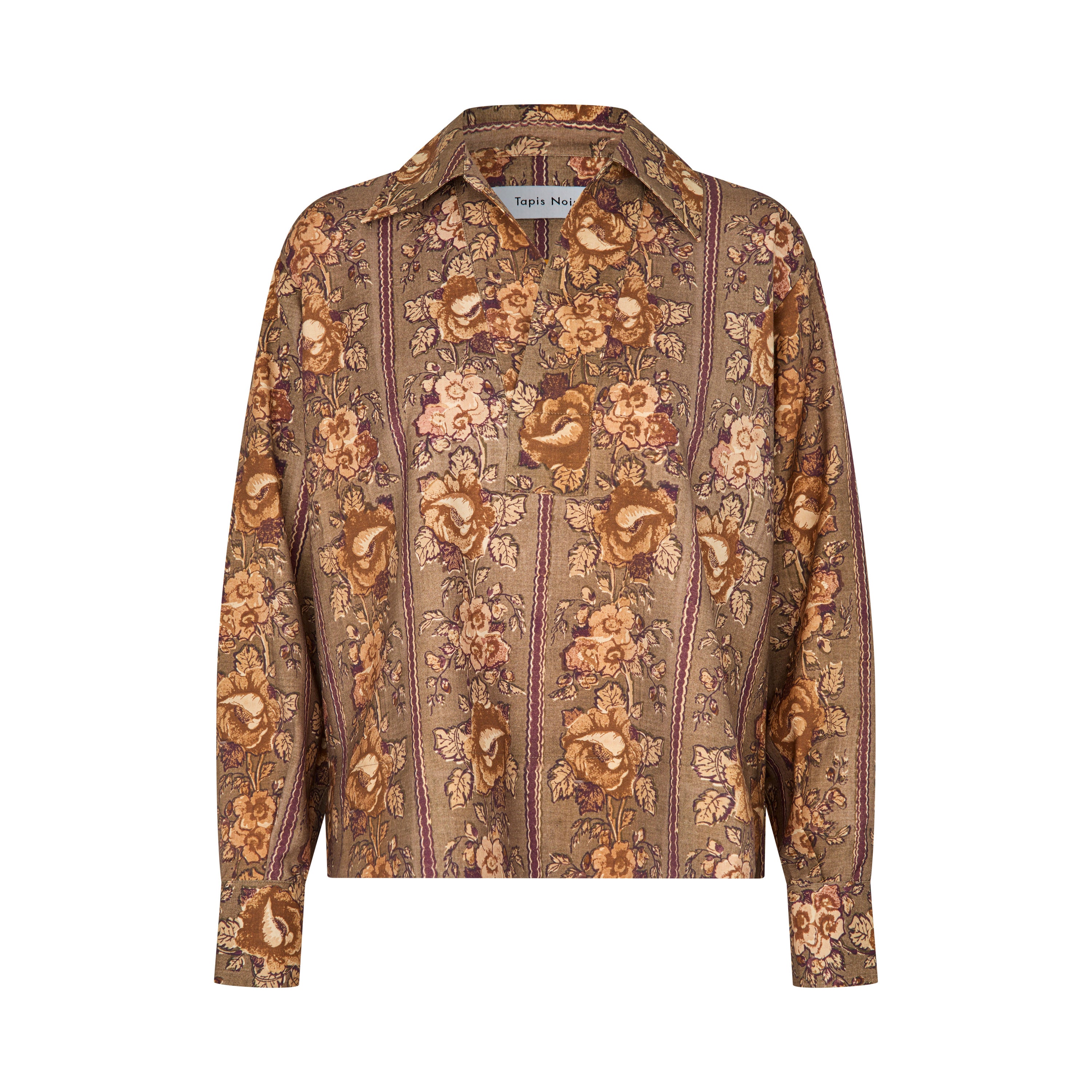Tapis Noir Francisca Uld Skjorte - Taupe Shirt Beige