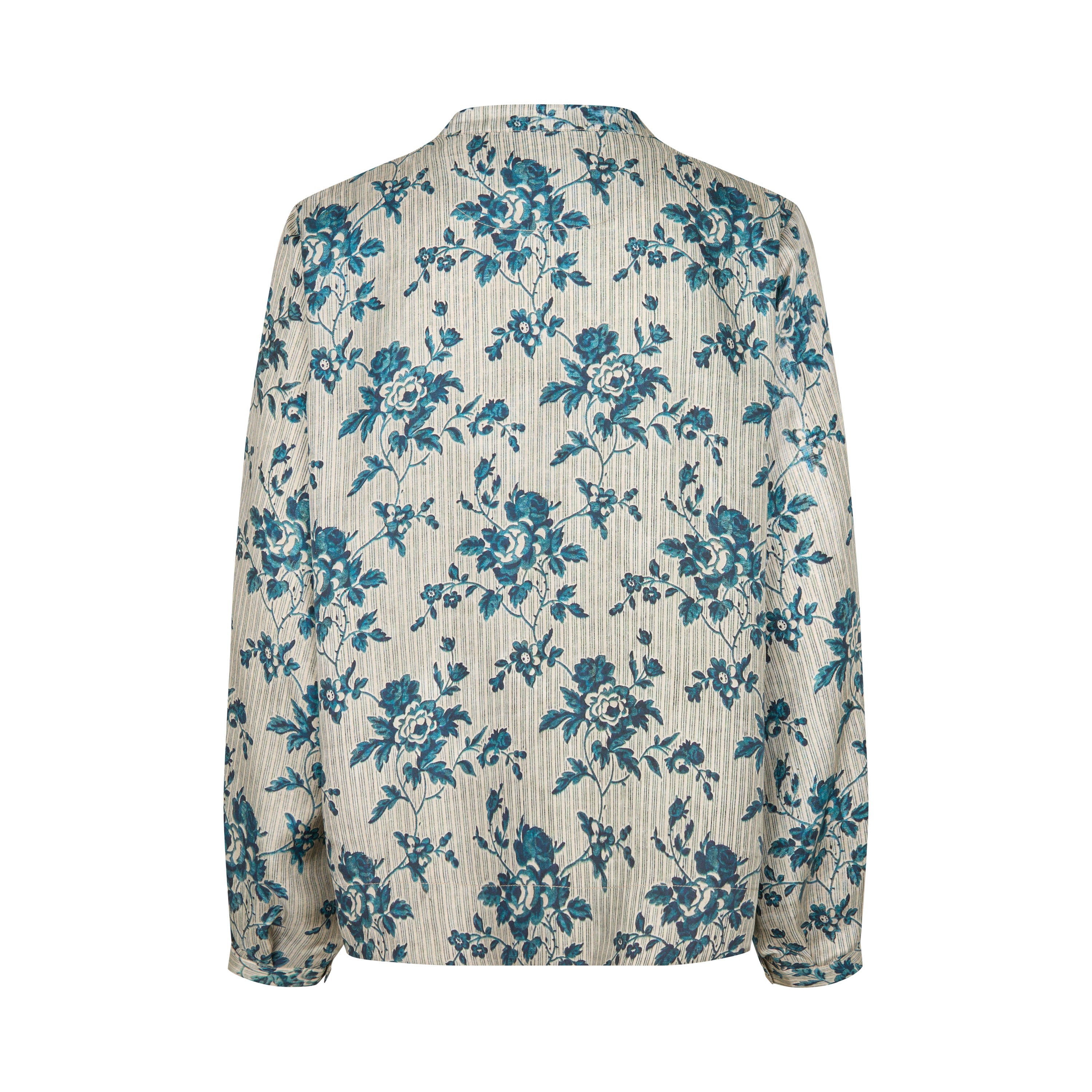 Tapis Noir Freya Silk Top - Blue Top Bordeaux