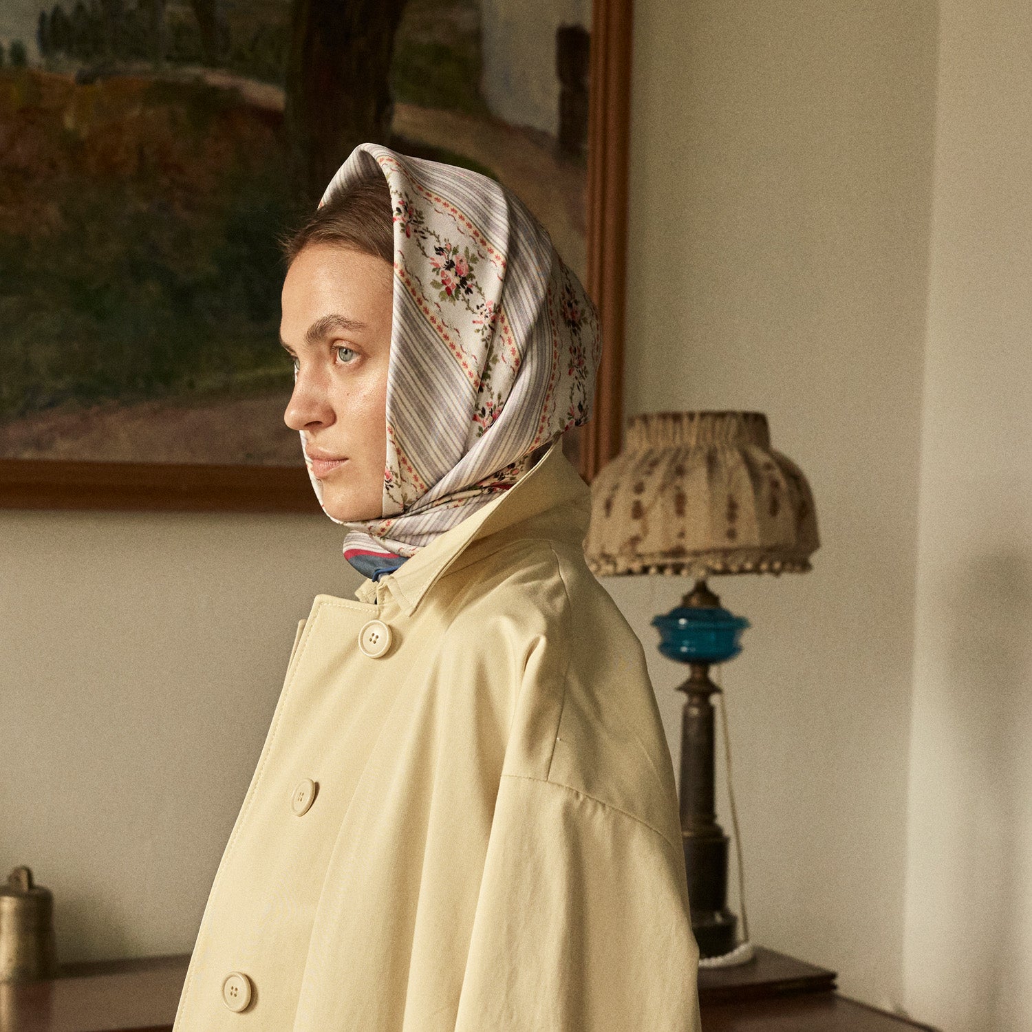 Tapis Noir Klassisk Blødt Stribet Tørklæde Classical Stribet