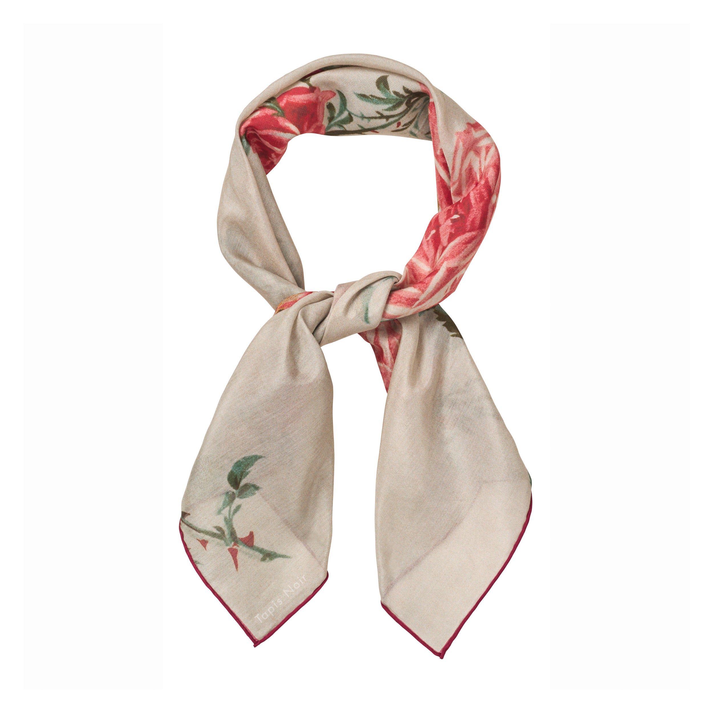 Tapis Noir Let Lille Essie Tørklæde Light Small (67x67cm) Hvid