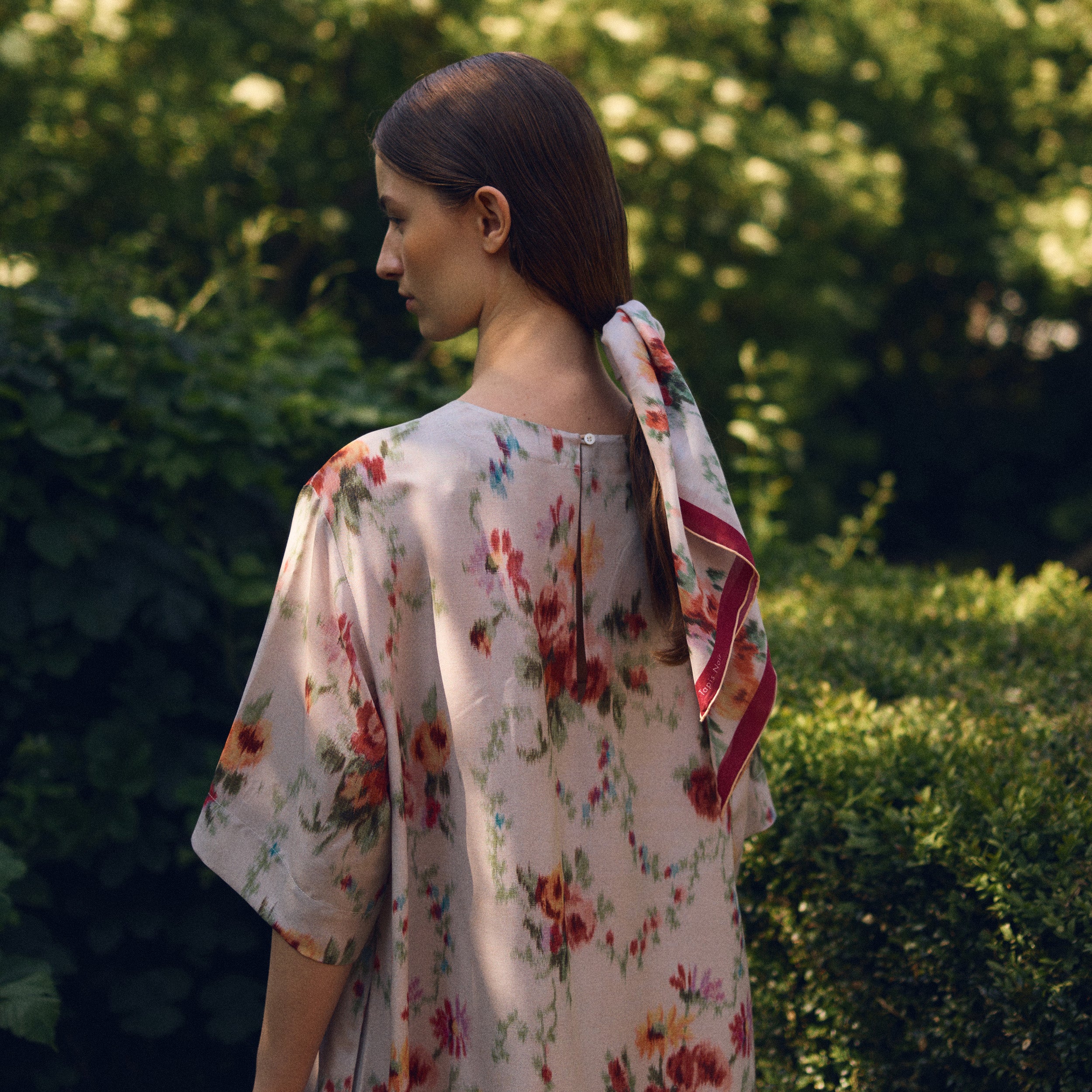 Tapis Noir Let Lille Eve Tørklæde Light Small (67x67cm) Hvid