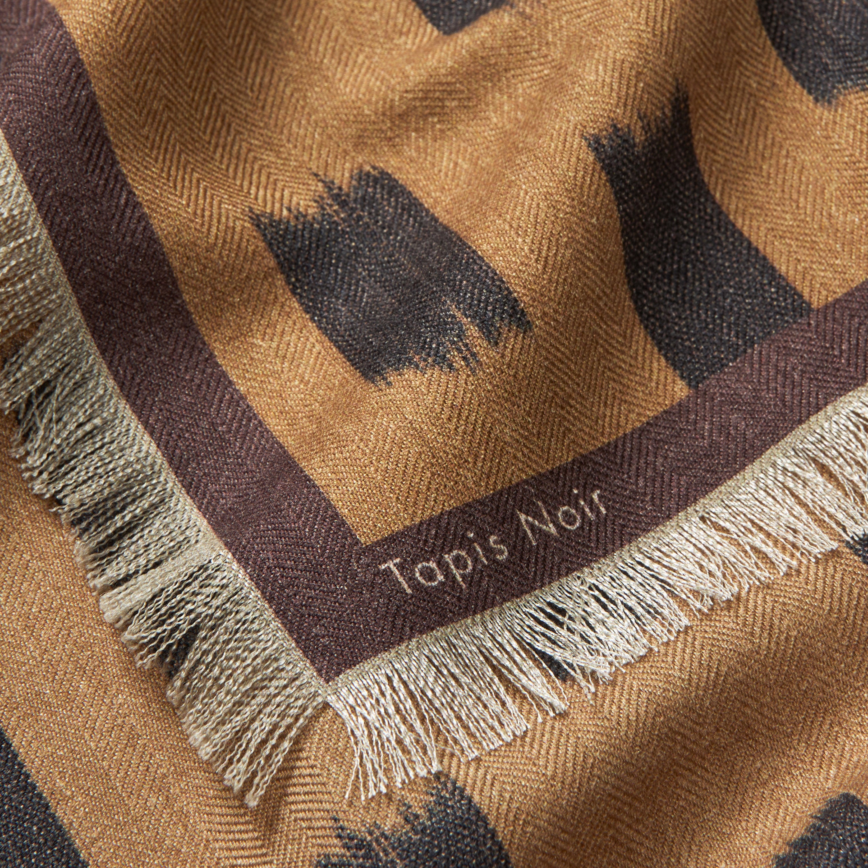 Tapis Noir Uld Lille Gwen Tørklæde Wool Small Beige