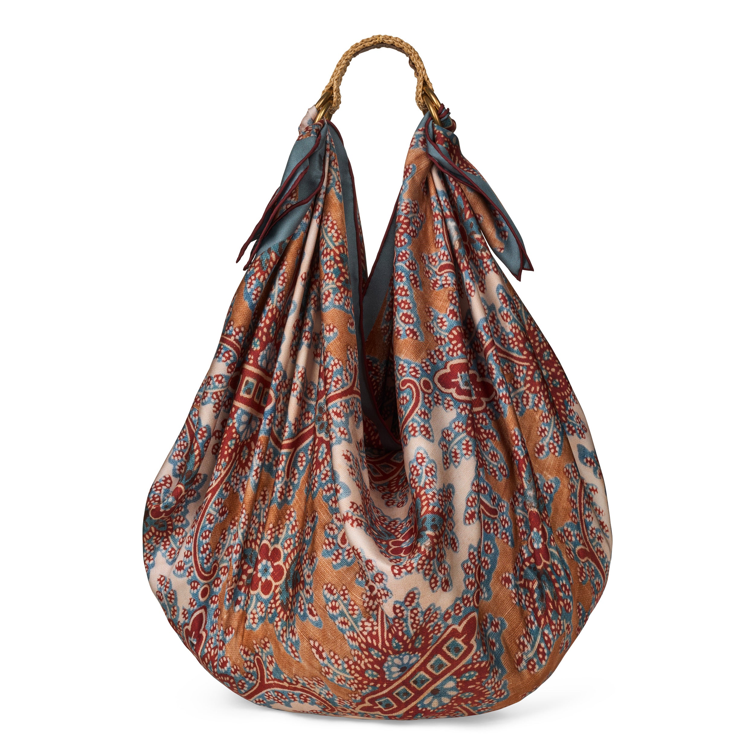 Tapis Noir Adele Kort Bambus Håndtag Other Beige