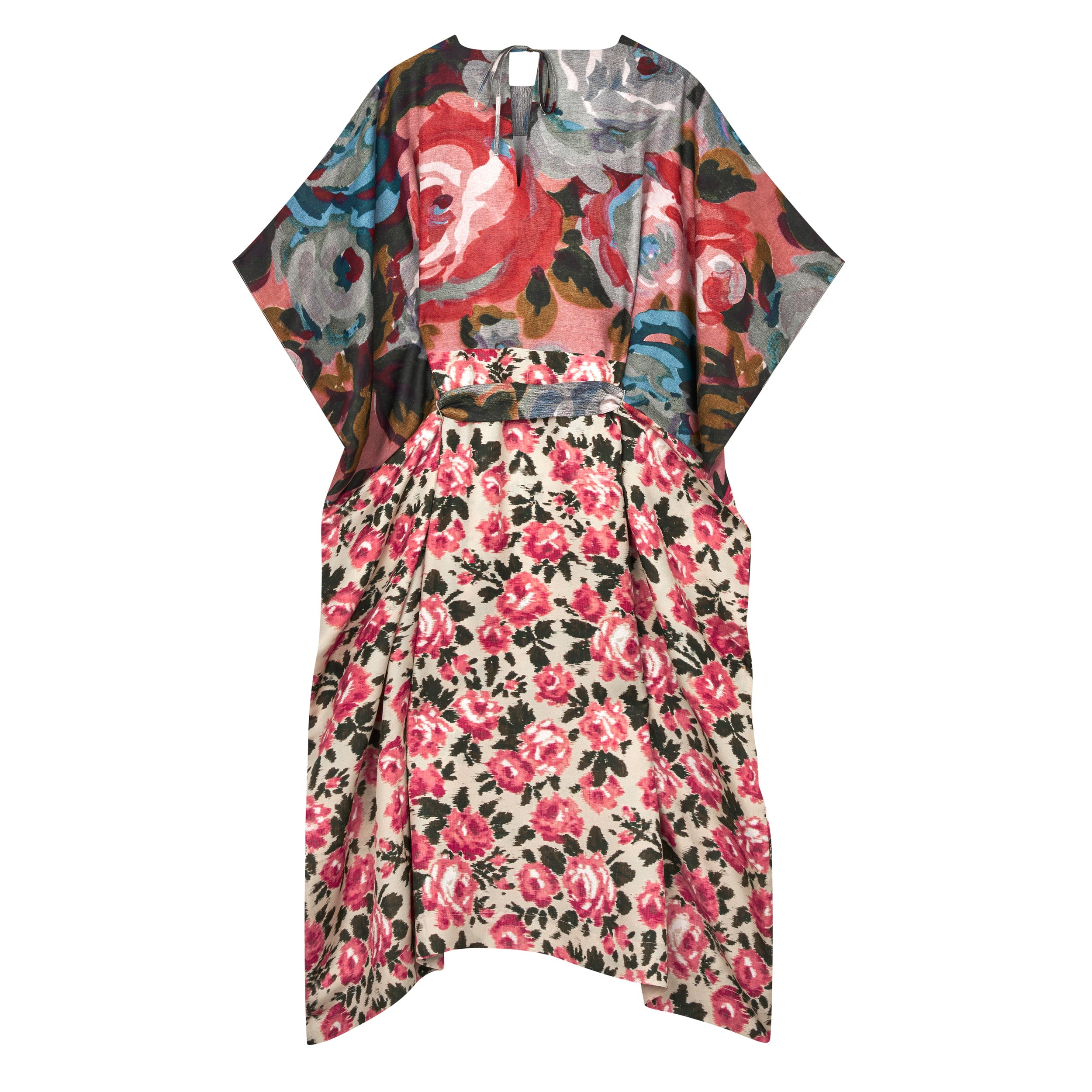 Tapis Noir Alexandra Silkekjole - Multifarvet Dress Mørkeblå