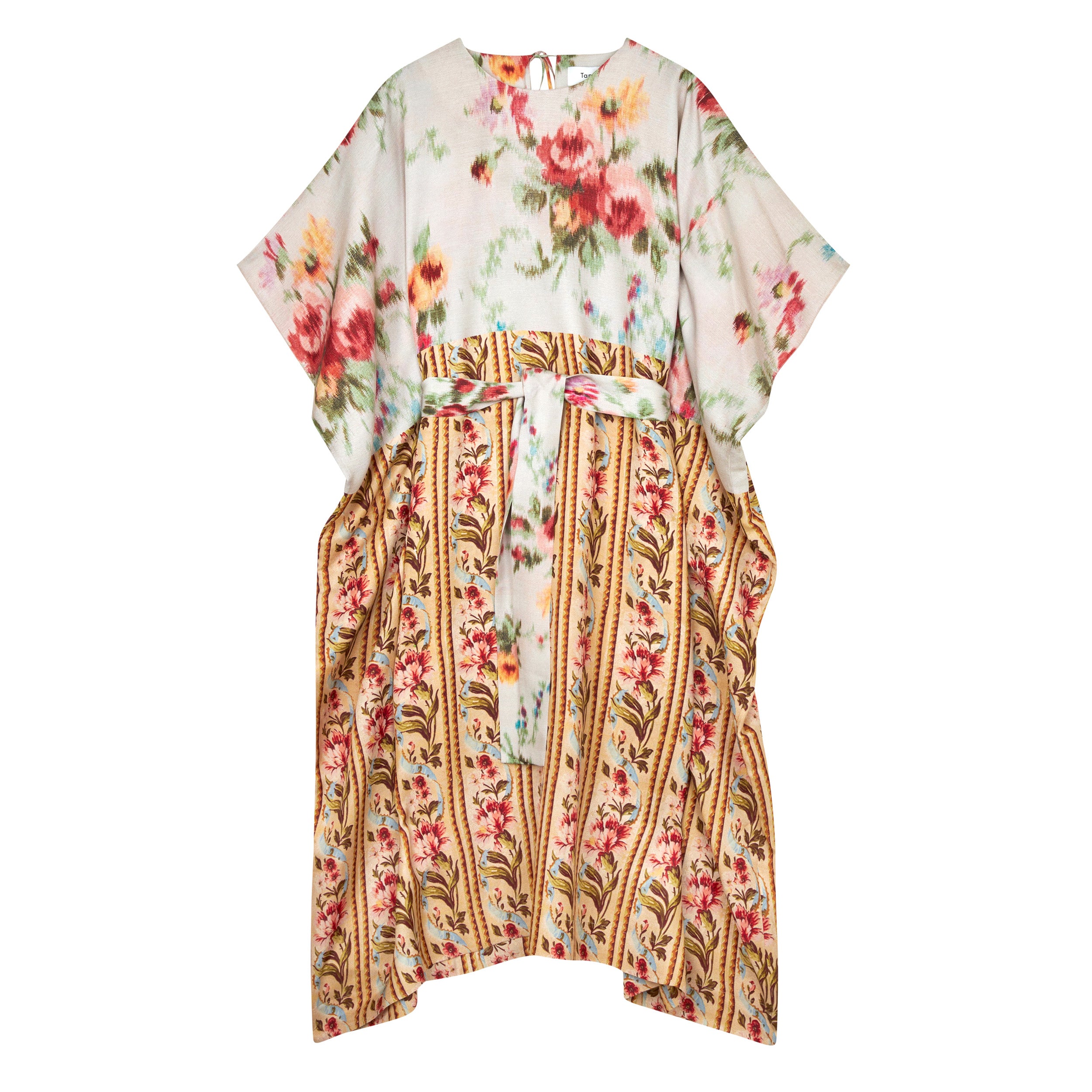 Tapis Noir Alexandra Silkekjole - Multifarvet Dress Hvid