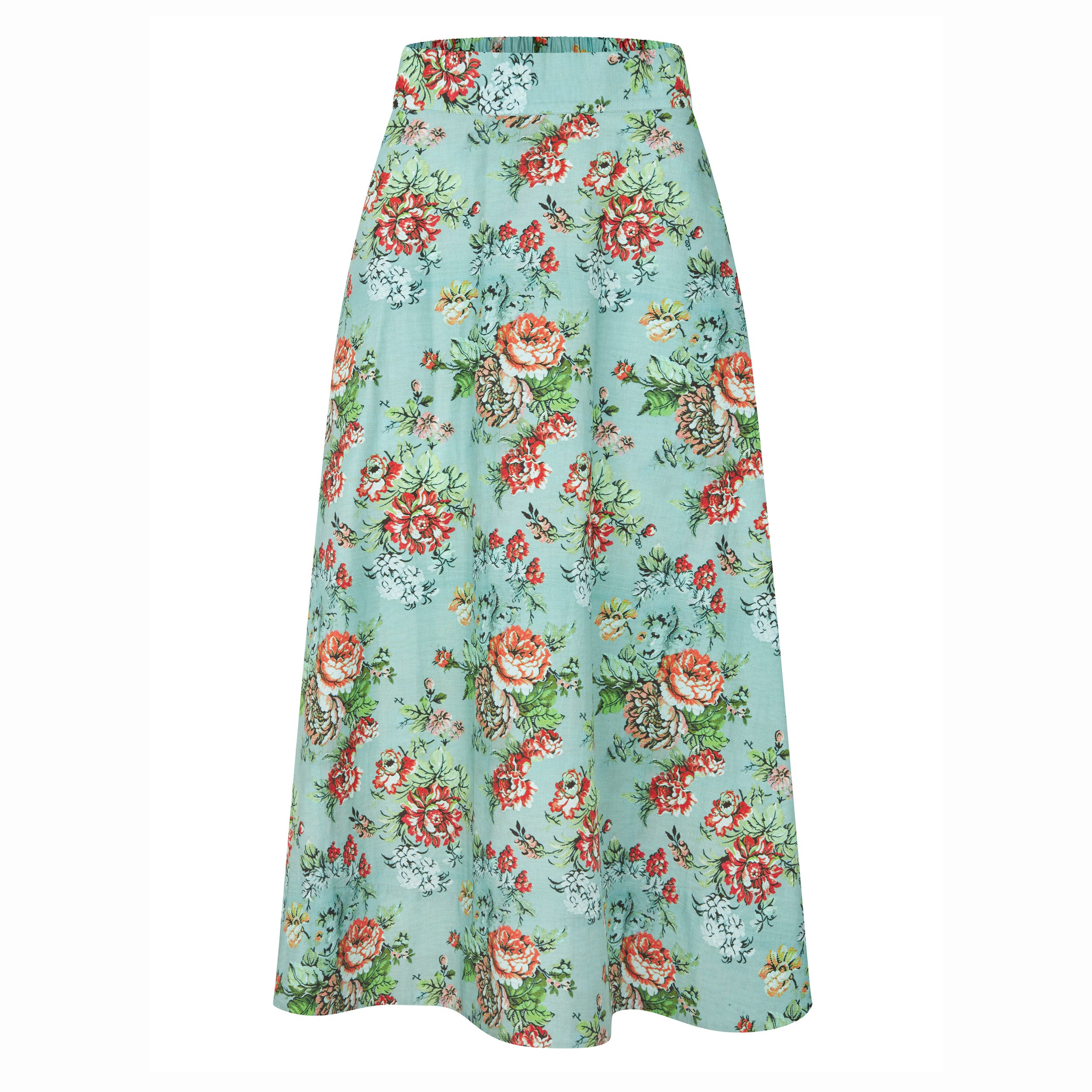 Tapis Noir Cate Cotton Skirt - Green Skirt Grøn