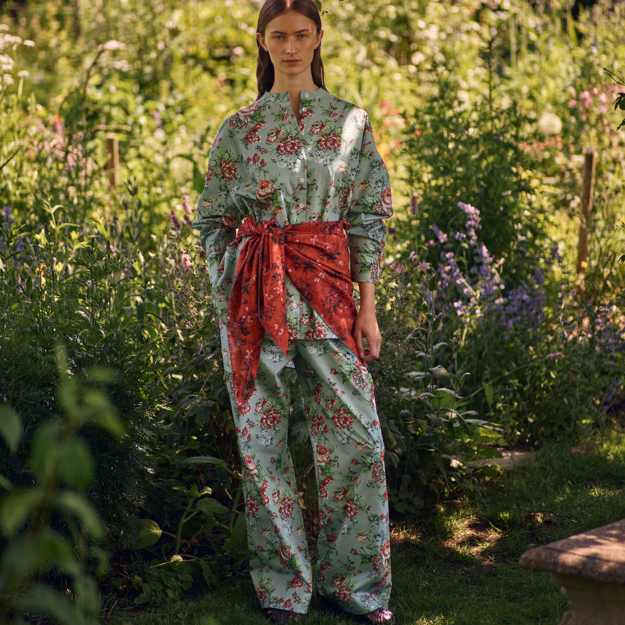 Tapis Noir Celina Cotton Shirt - Green Shirt Grøn