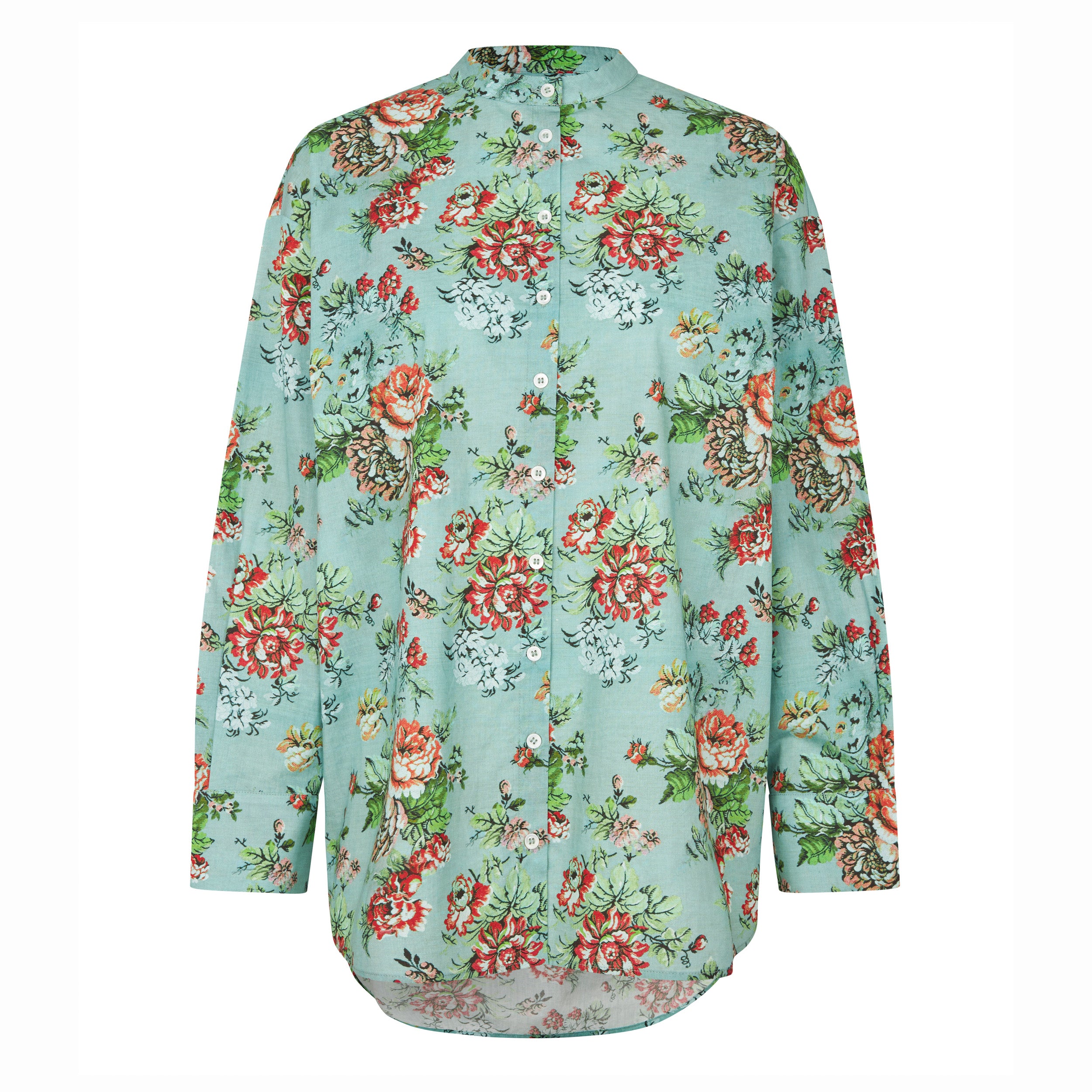 Tapis Noir Celina Cotton Shirt - Green Shirt Grøn