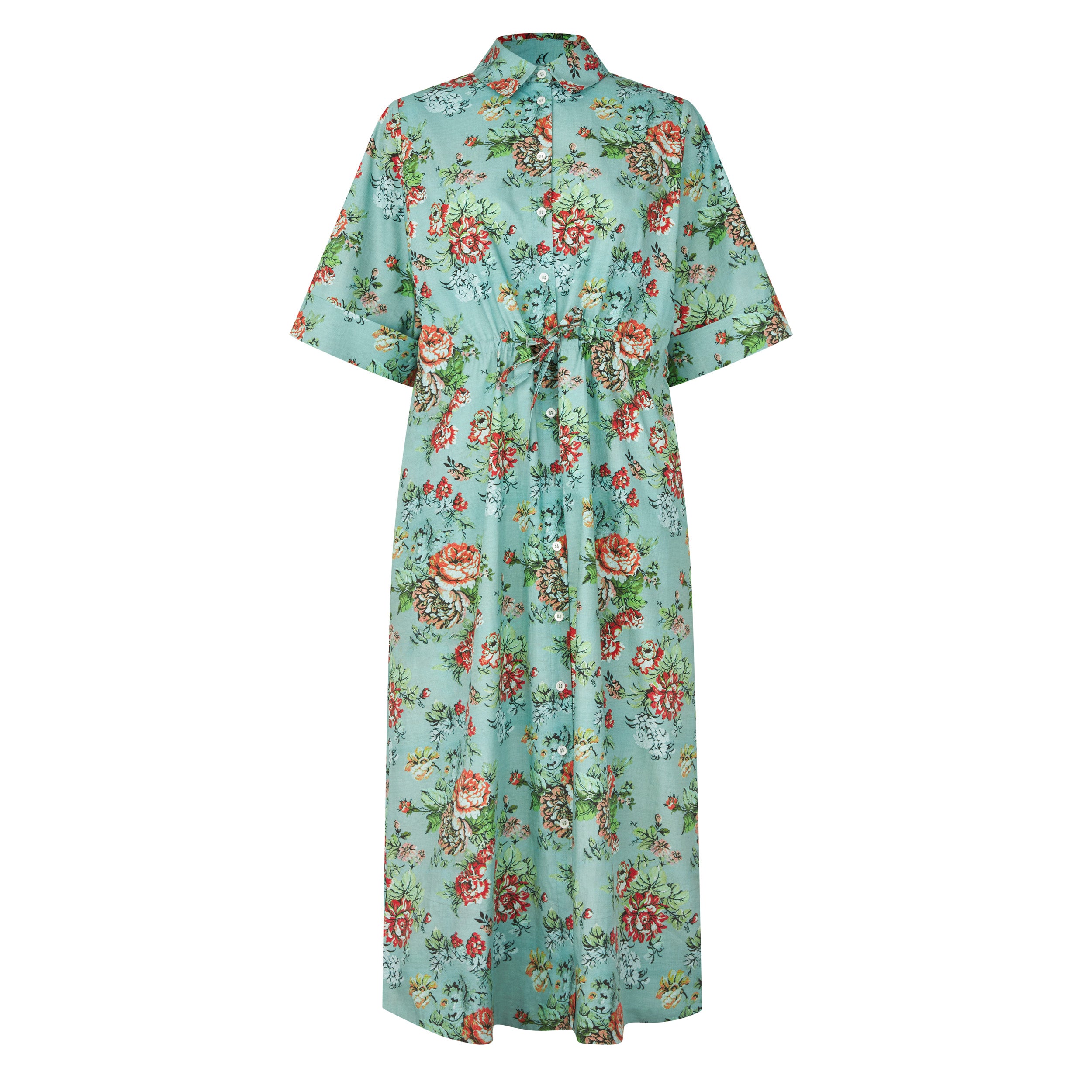 Tapis Noir Chloe Bomuld Kjole - Blå Dress Grøn