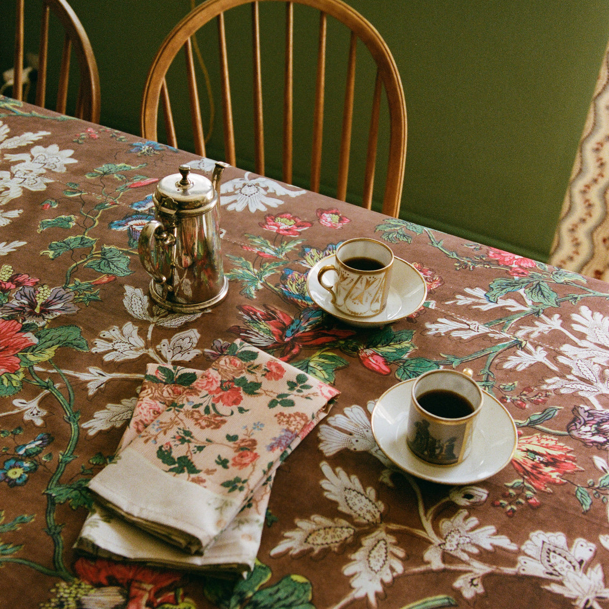 Tapis Noir Dug Gladys - 140x295cm Tablecloth Brun