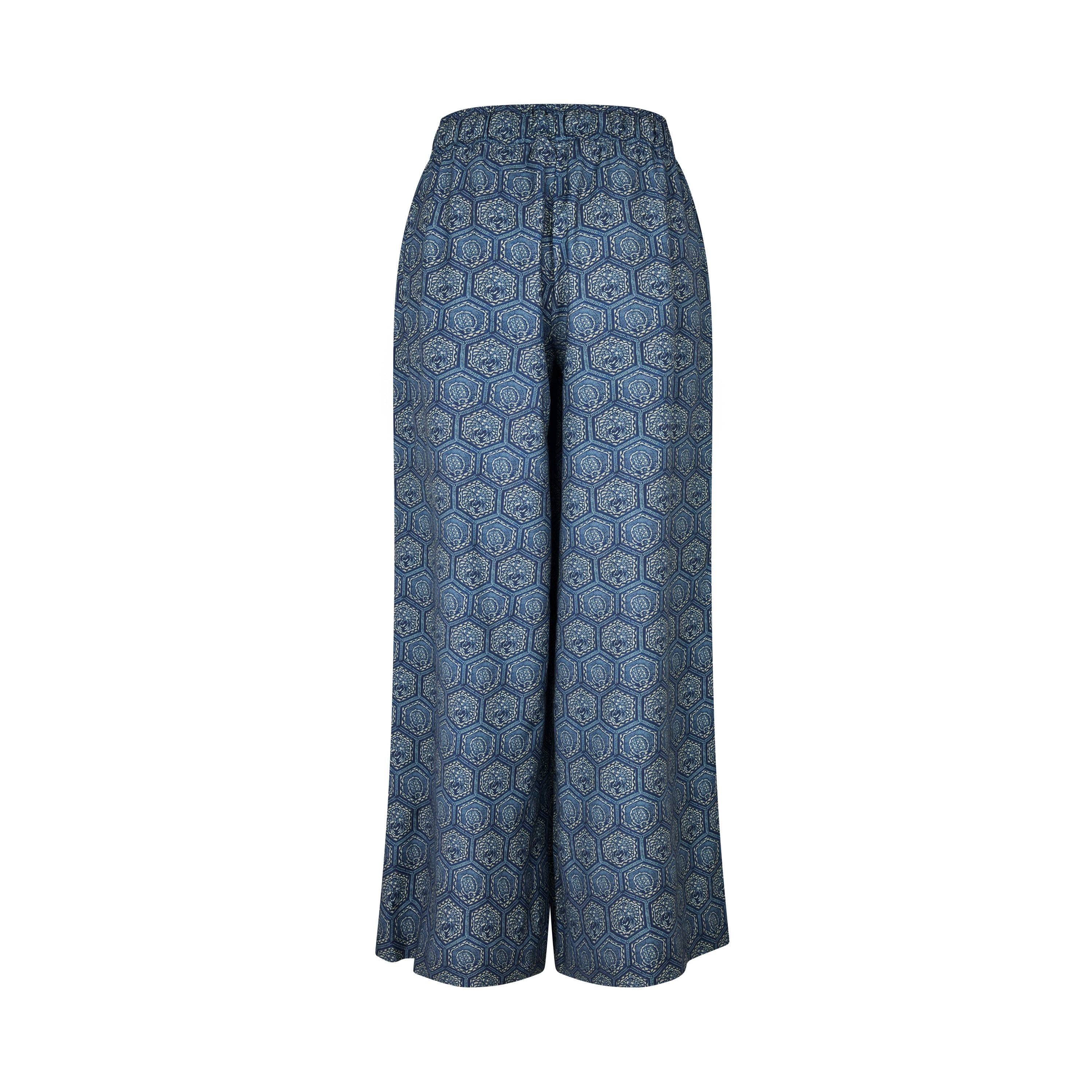 Tapis Noir Fia Uld Palazzo Bukser - Blå Pants Mørkeblå
