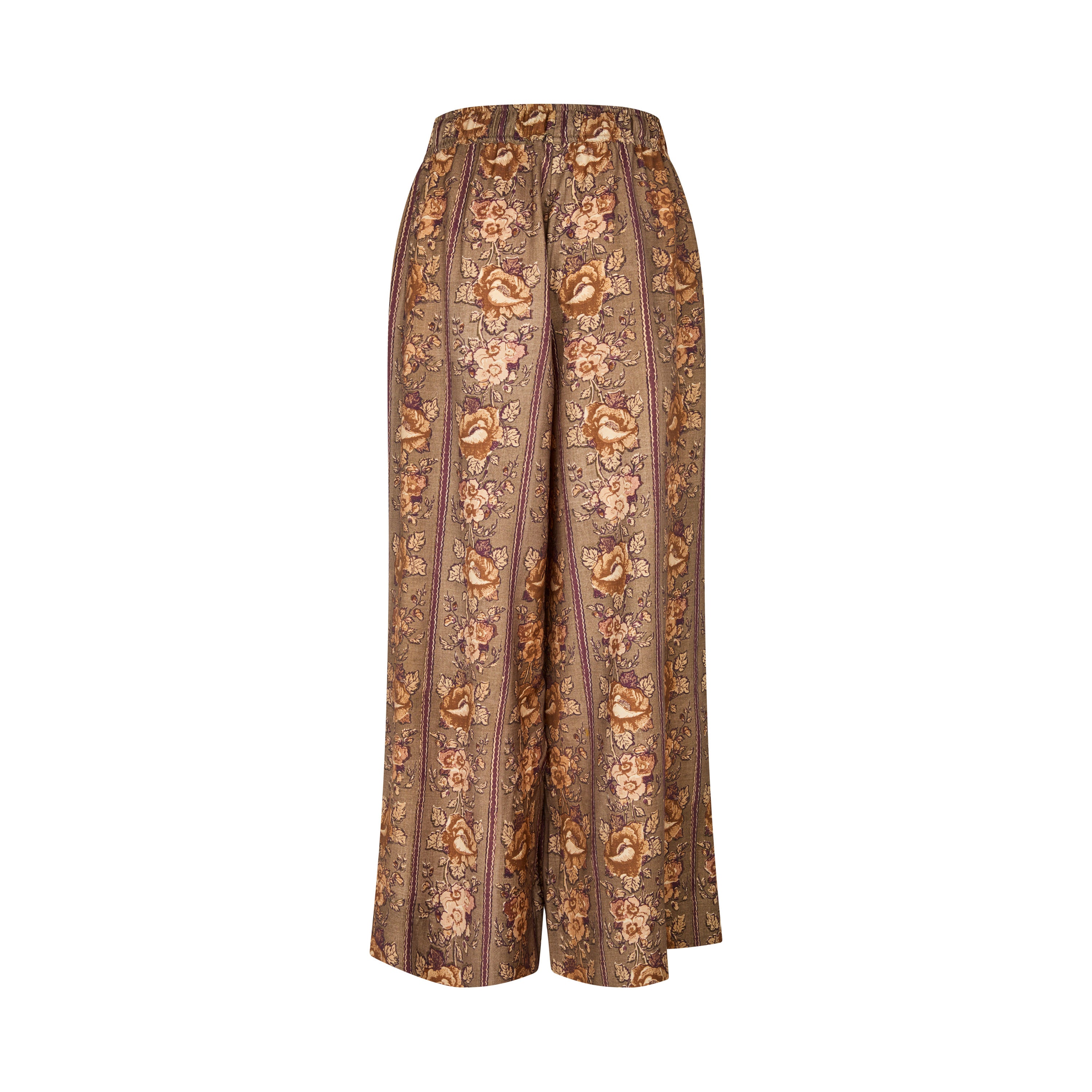 Tapis Noir Fia Uld Palazzo Bukser - Brun Pants Beige