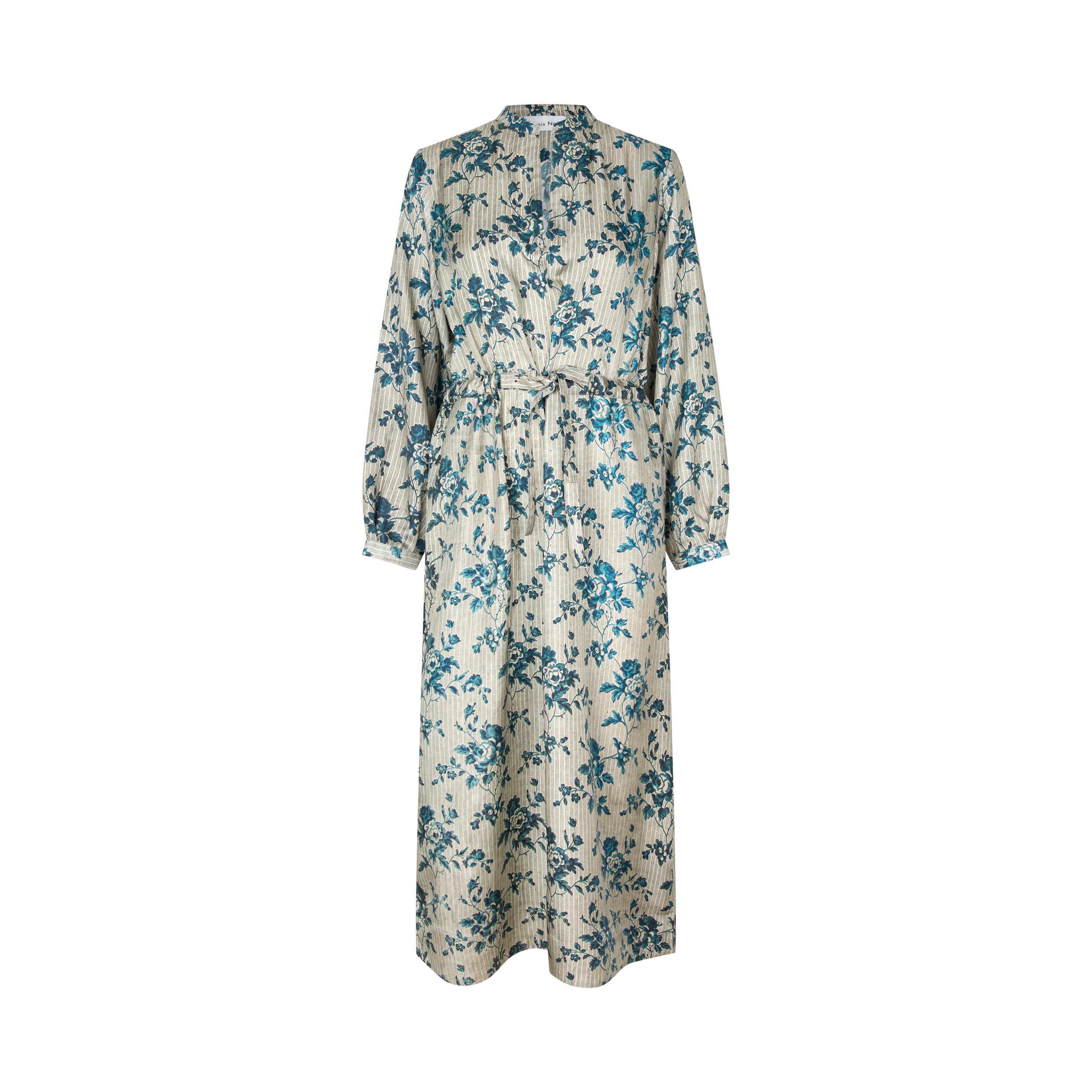 Tapis Noir Fiona Silk Dress - Blue Dress Mørkeblå