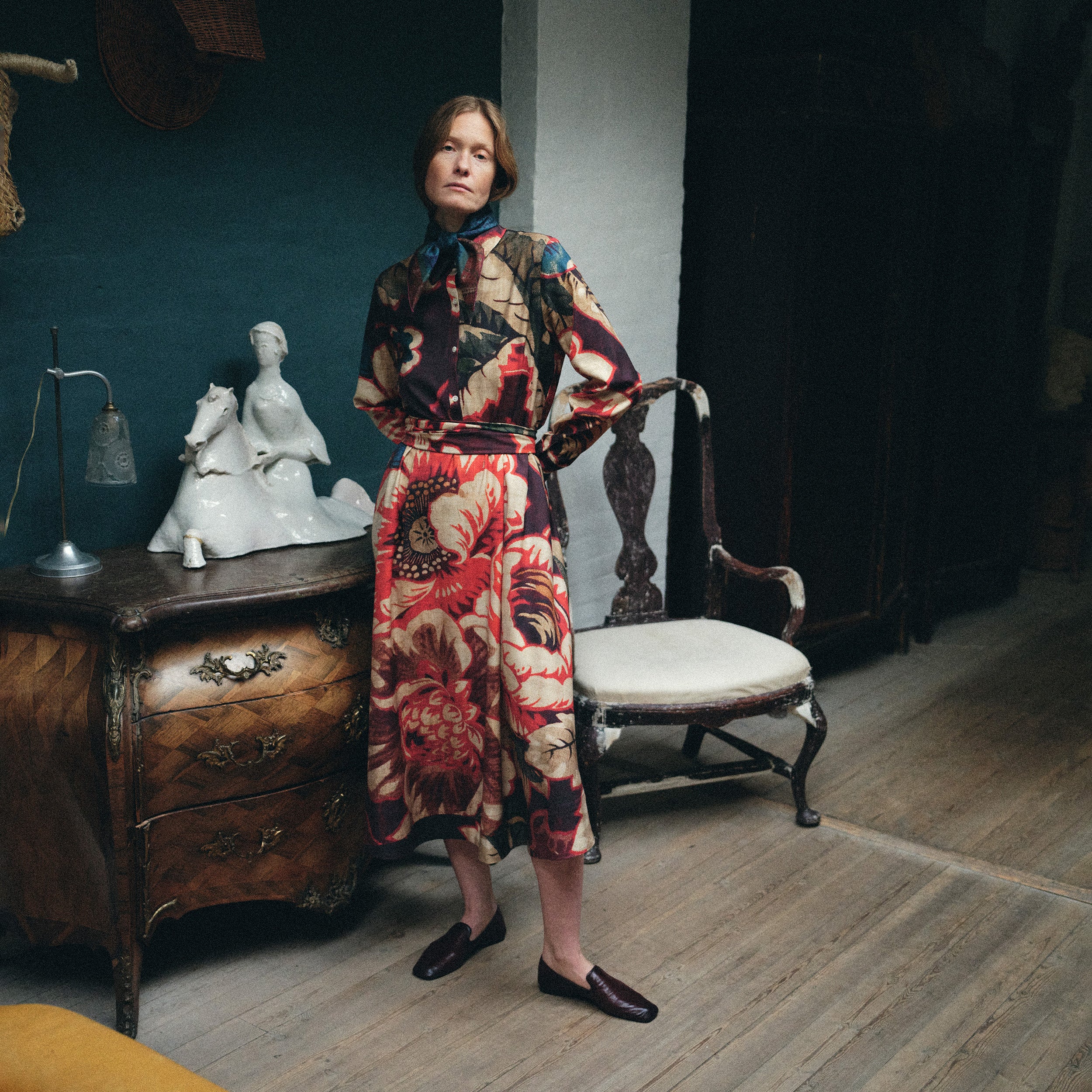 Tapis Noir Florence Uld Kjole - Rød Dress Rød