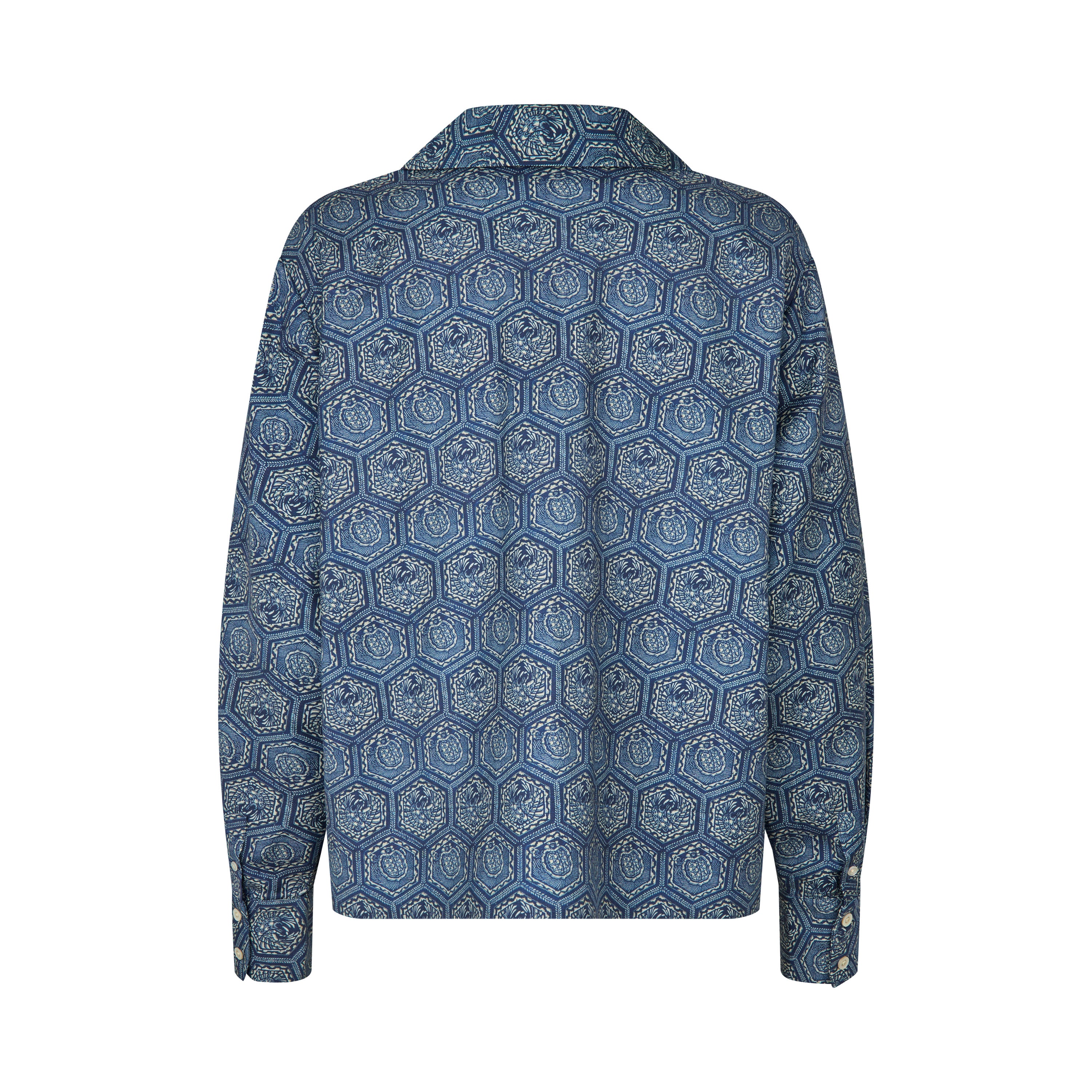 Tapis Noir Francisca Uld Skjorte - Blå Shirt Mørkeblå
