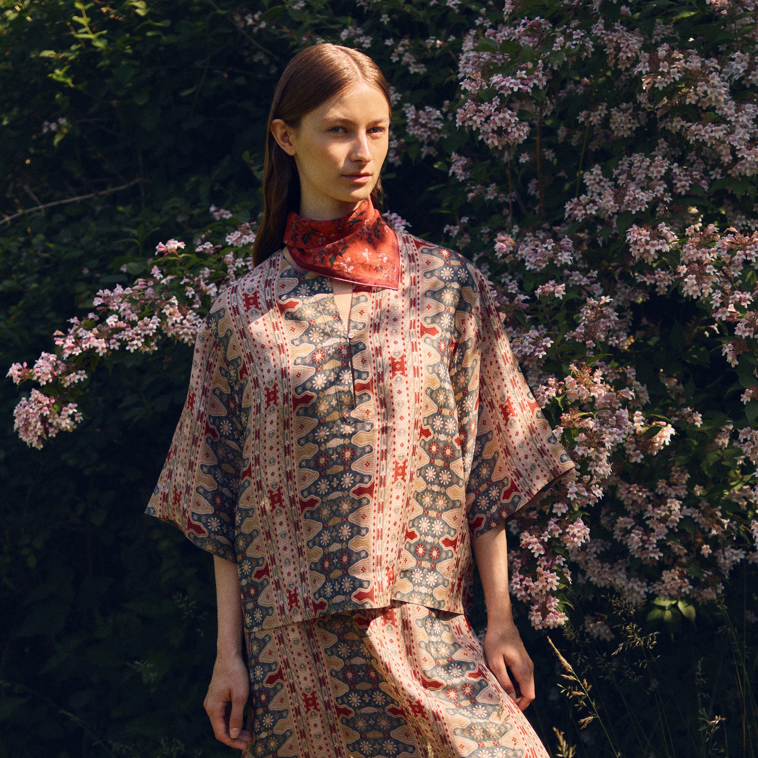 Tapis Noir Handkerchief Ellen Handkerchief Rød