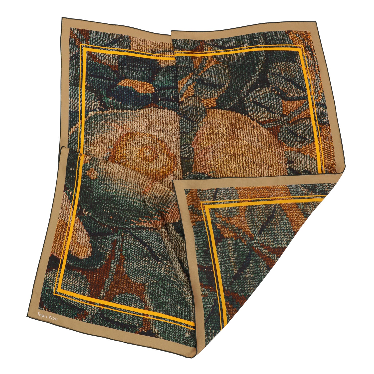 Tapis Noir Klassisk Citron Gobelin Tørklæde Classical Blomsterprint