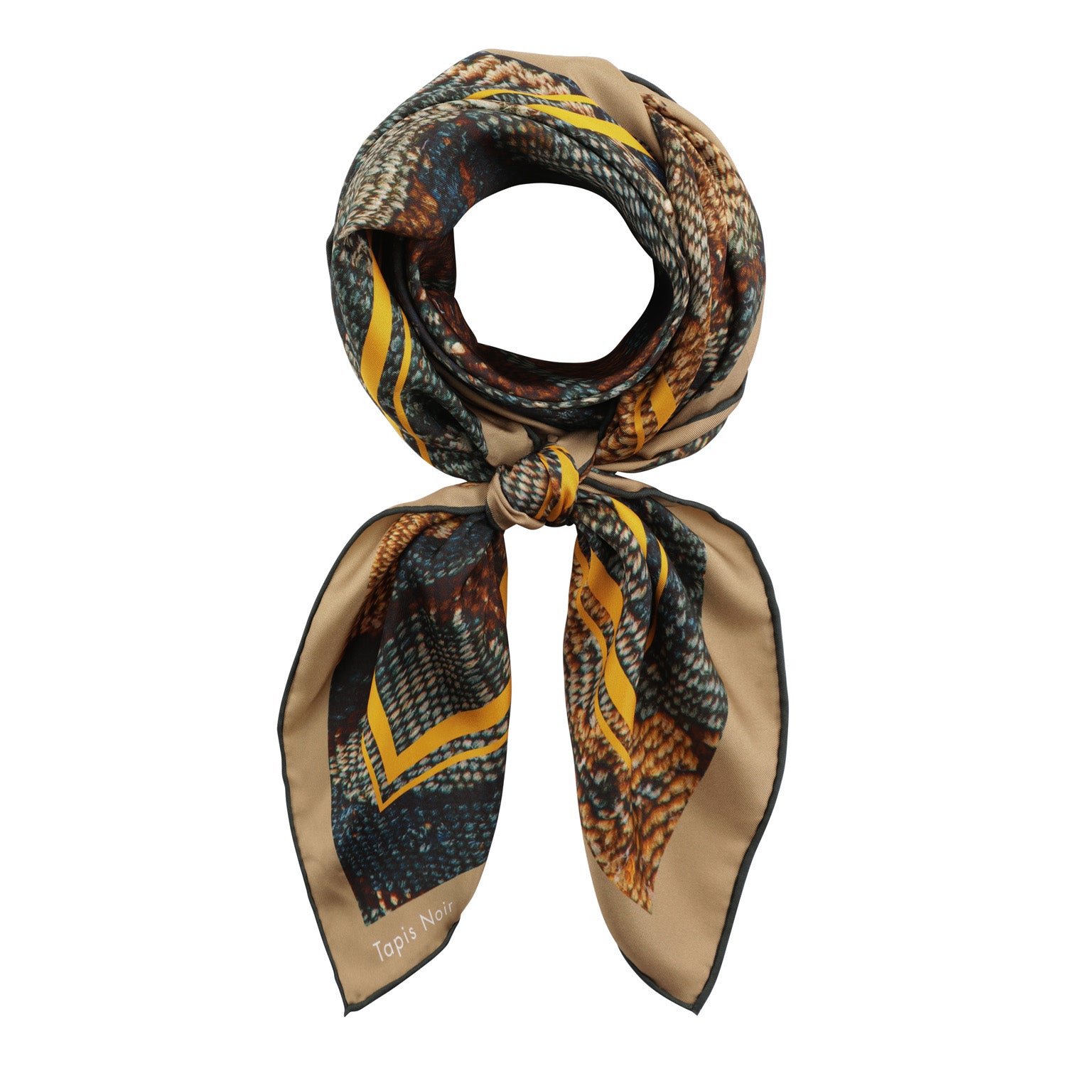 Tapis Noir Klassisk Citron Gobelin Tørklæde Classical Blomsterprint