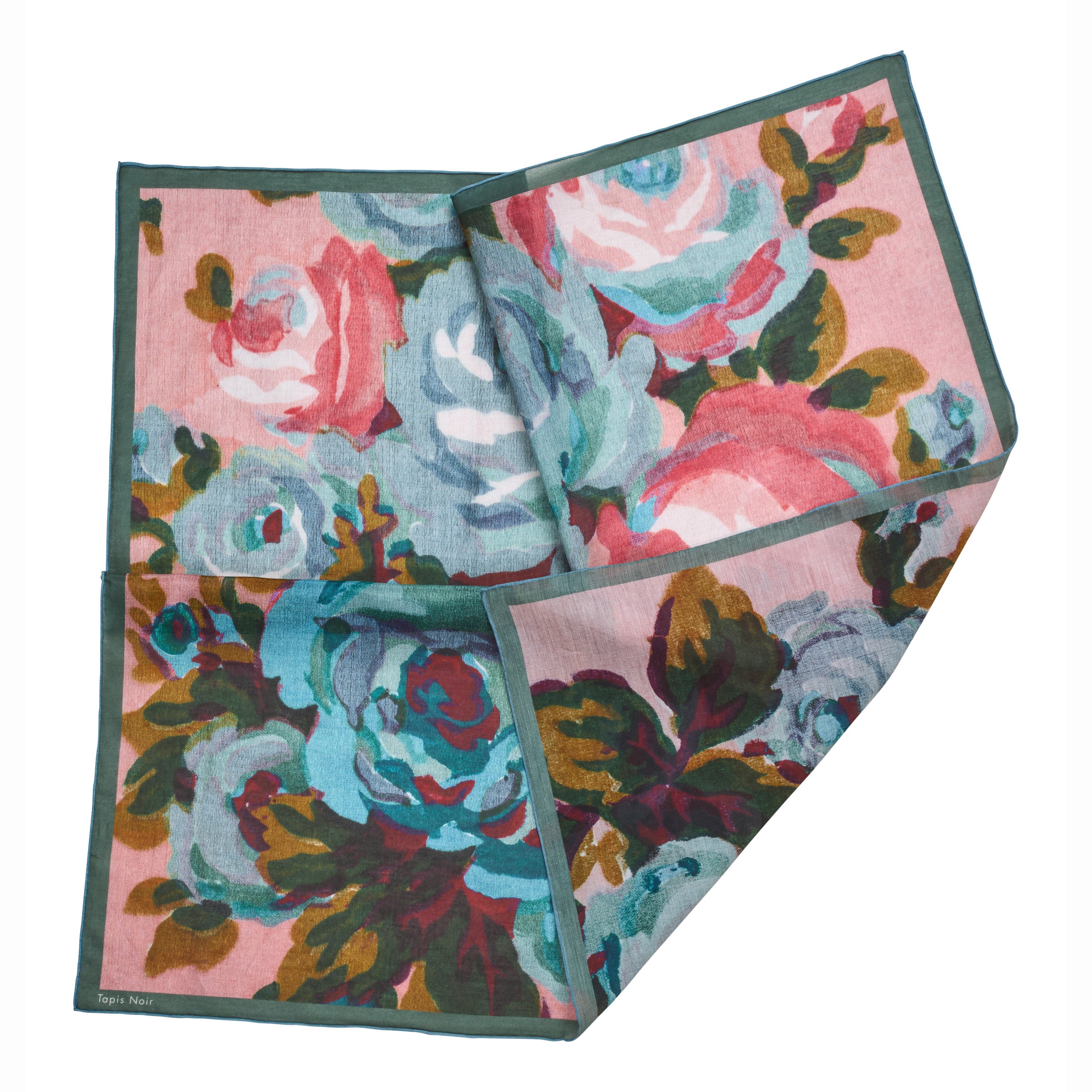 Tapis Noir Let Lille Ellis Tørklæde Light Small (67x67cm) Mørkeblå