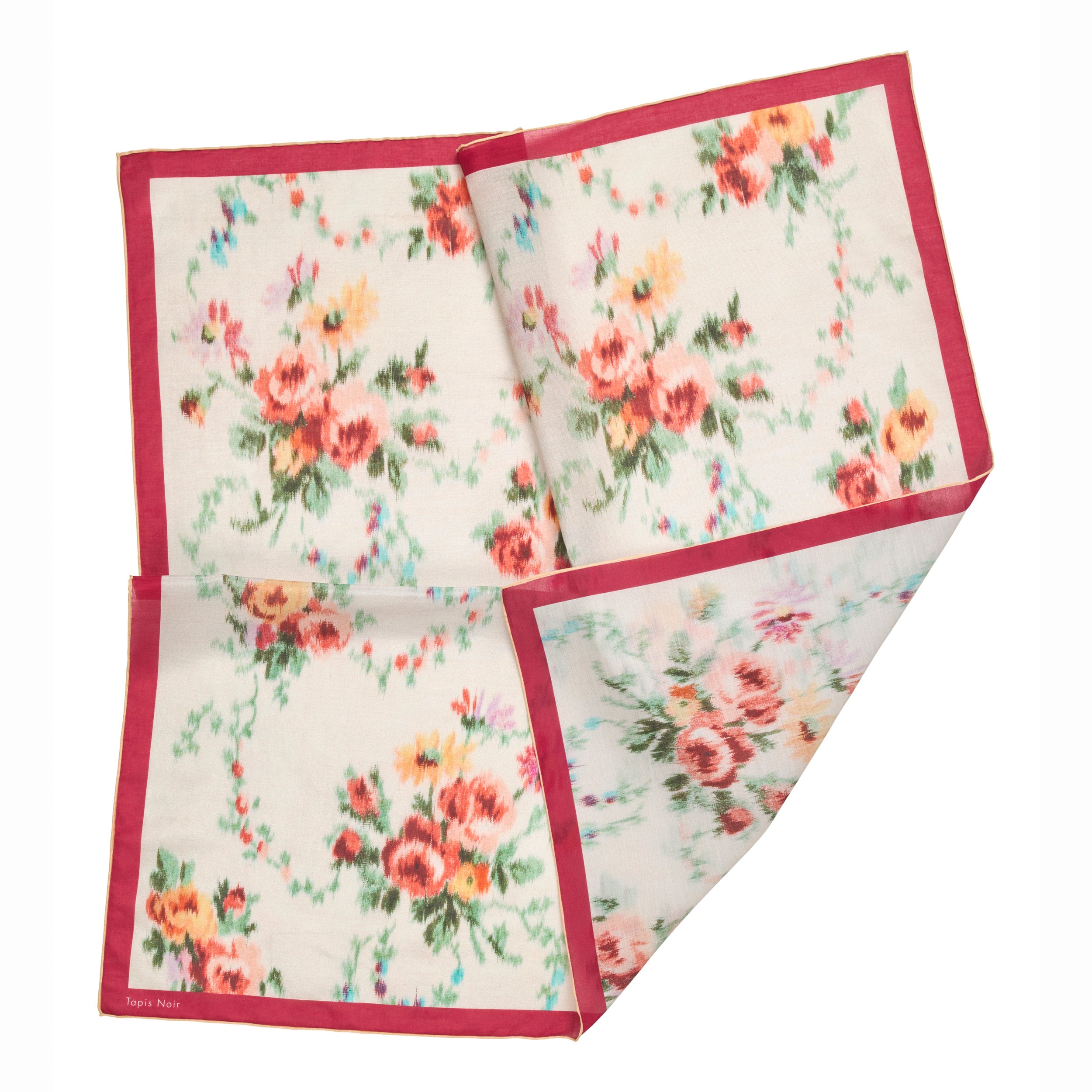 Tapis Noir Let Lille Eve Tørklæde Light Small (67x67cm) Hvid