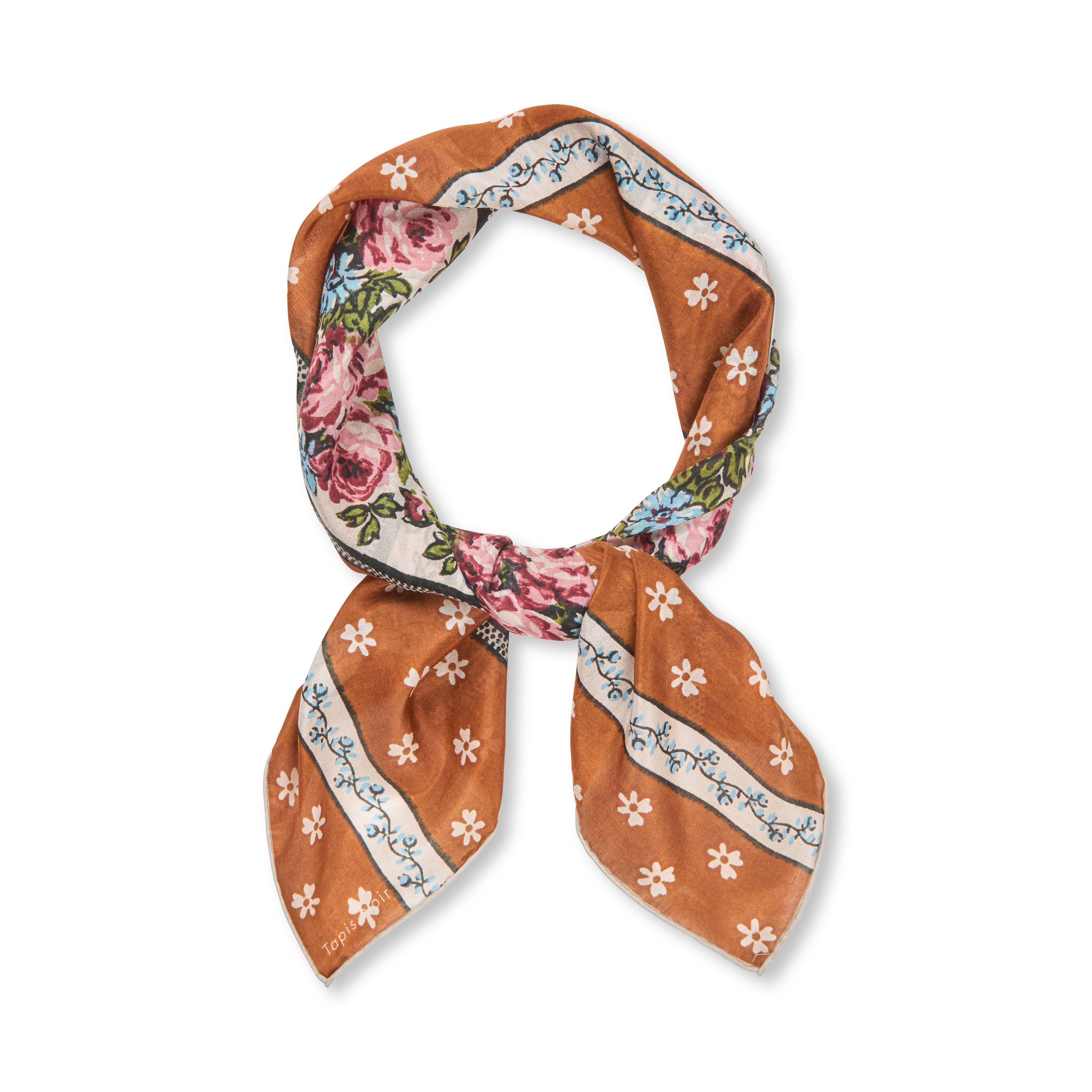 Tapis Noir Let Lille Grace Tørklæde Light Small (67x67cm) Orange