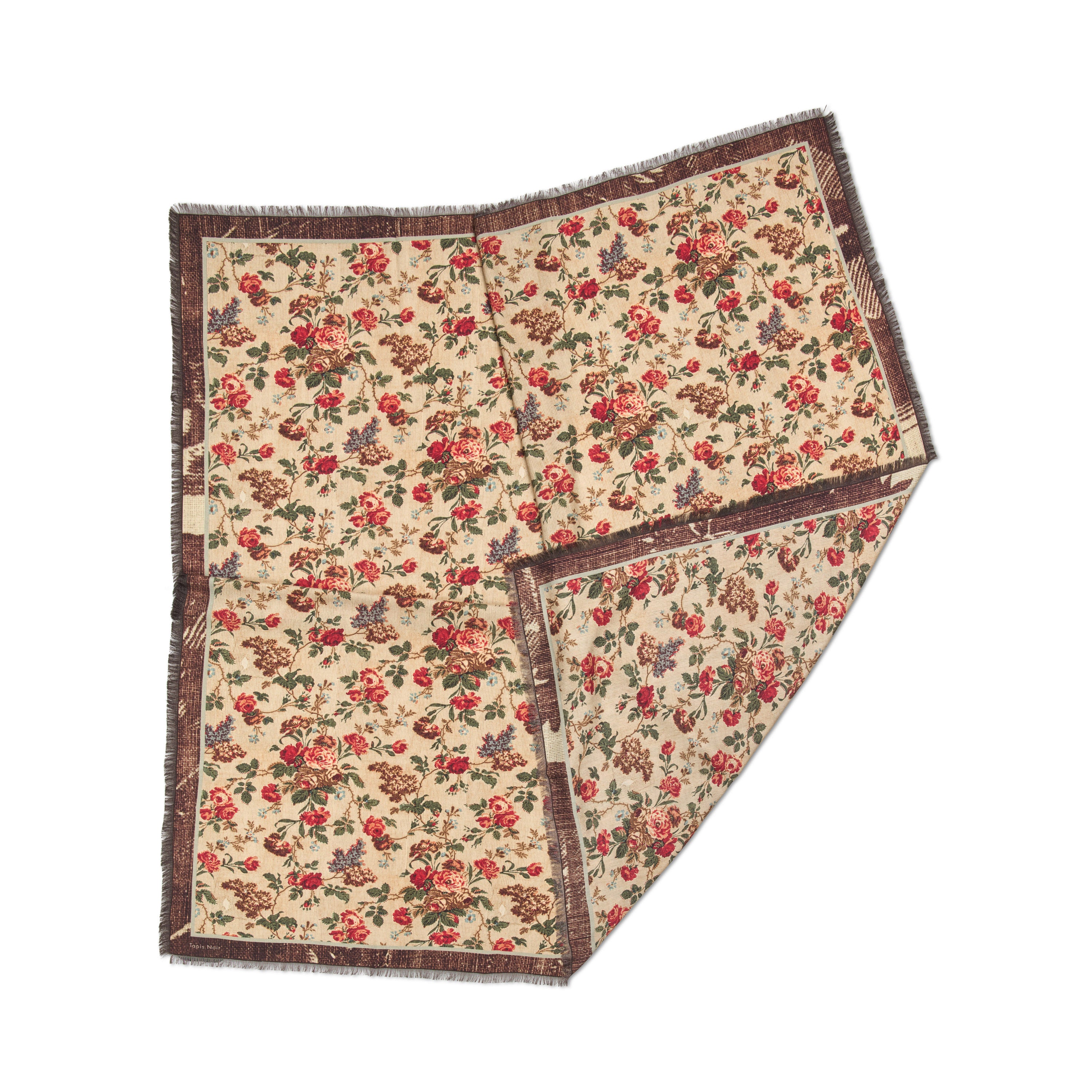 Tapis Noir Stort Gina Uld Tørklæde Wool Large Beige