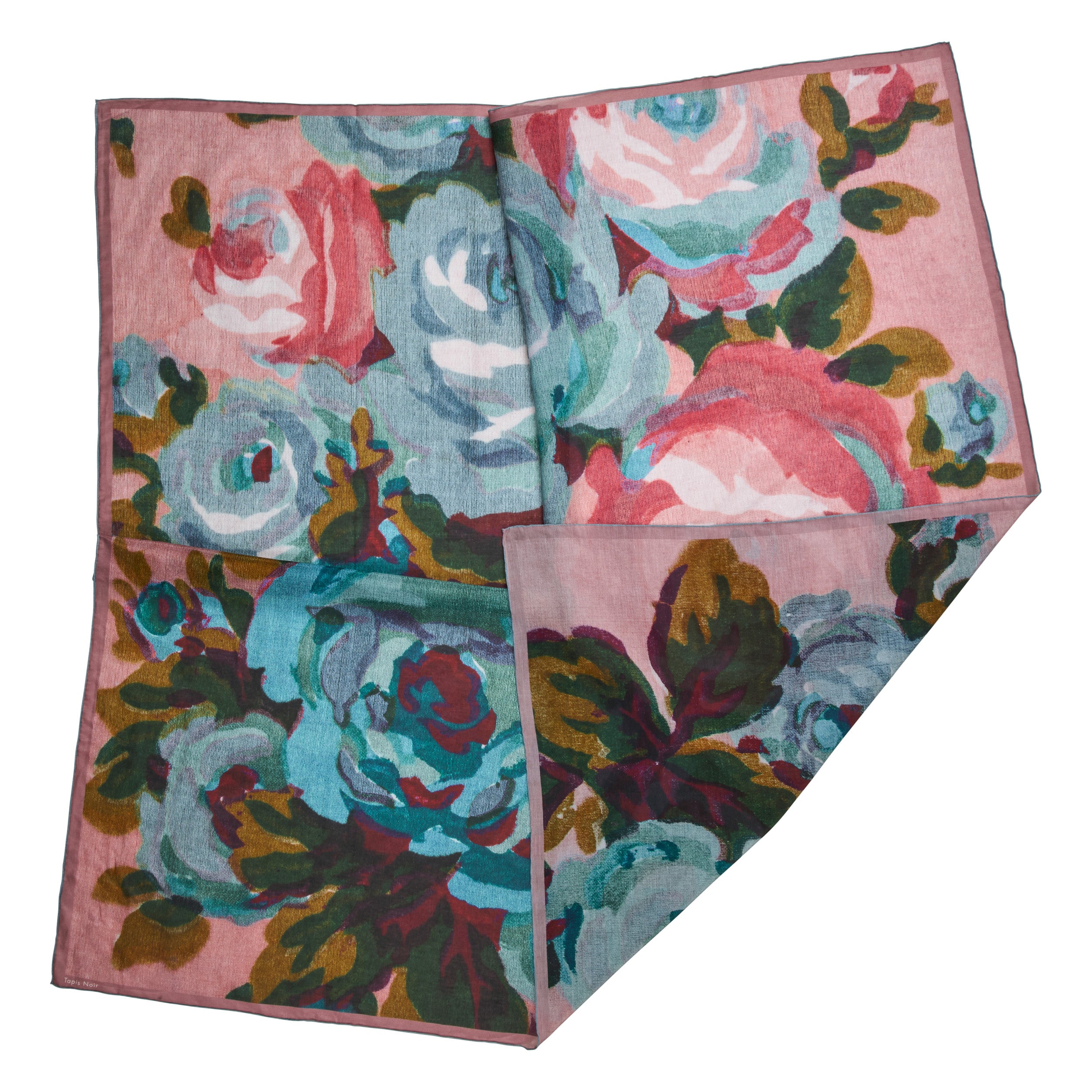 Tapis Noir Stort Let Ellis Tørklæde Light Large (120x120cm) Mørkeblå