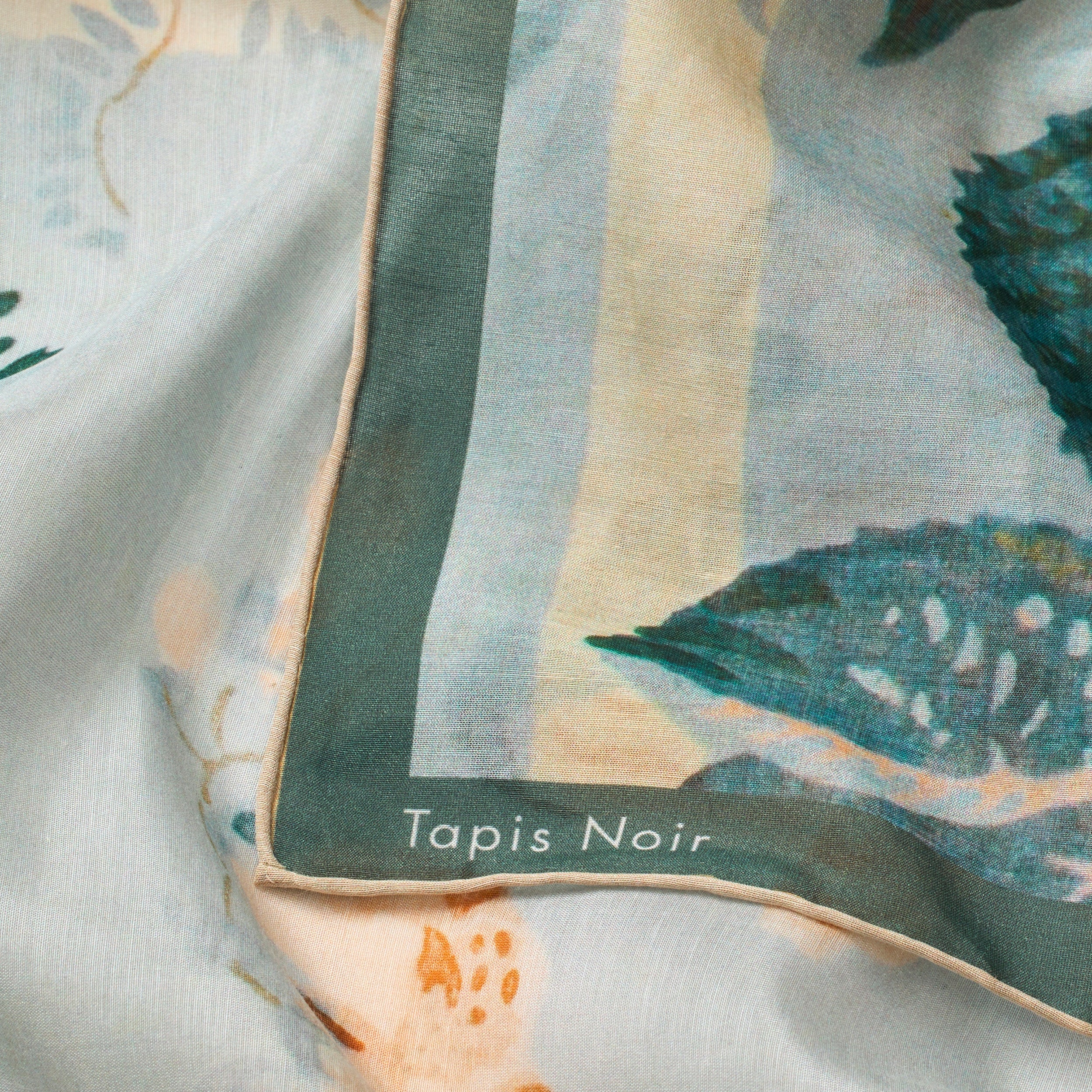 Tapis Noir Stort Let Gult Tørklæde Light (85x85cm) Mørkeblå