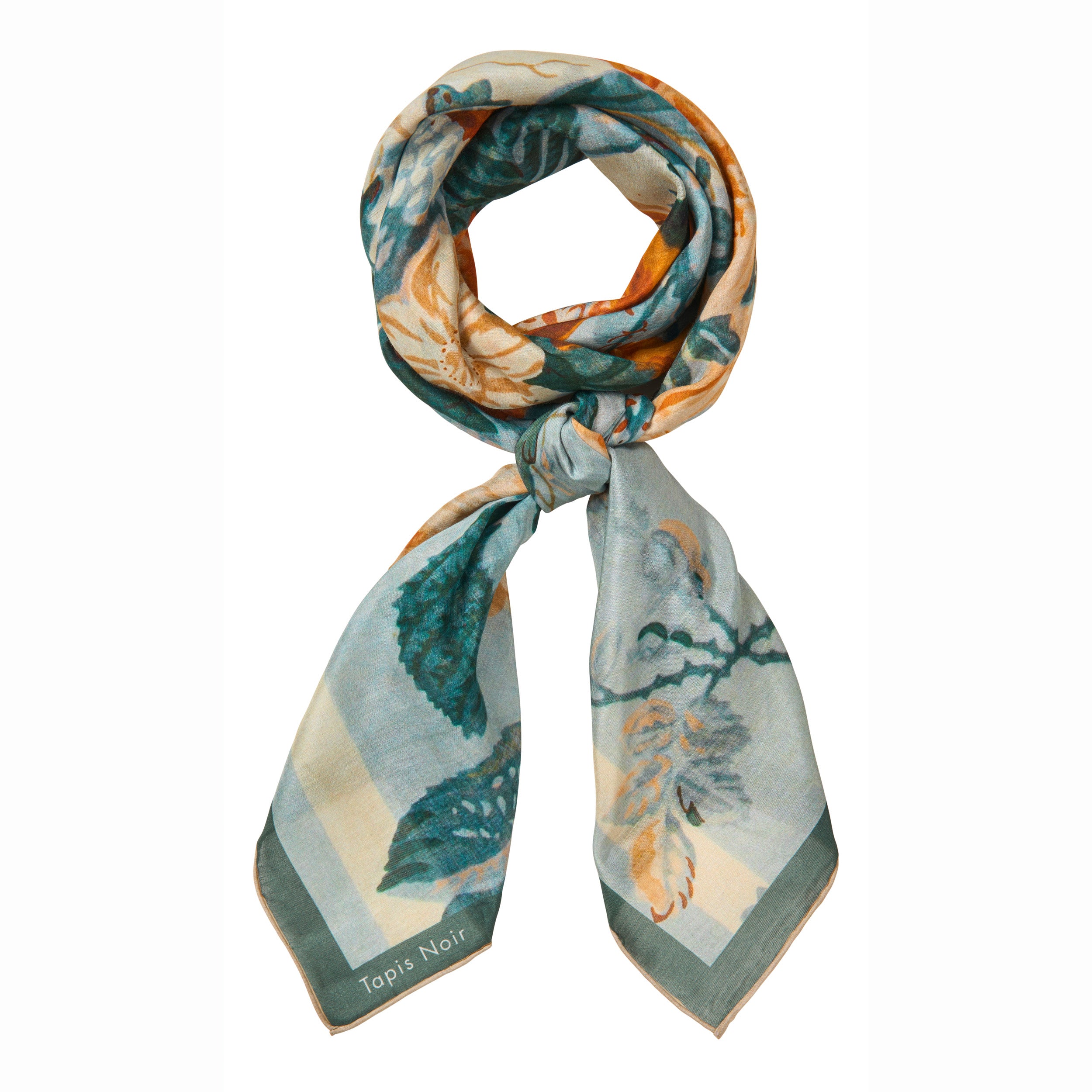 Tapis Noir Stort Let Gult Tørklæde Light (85x85cm) Mørkeblå