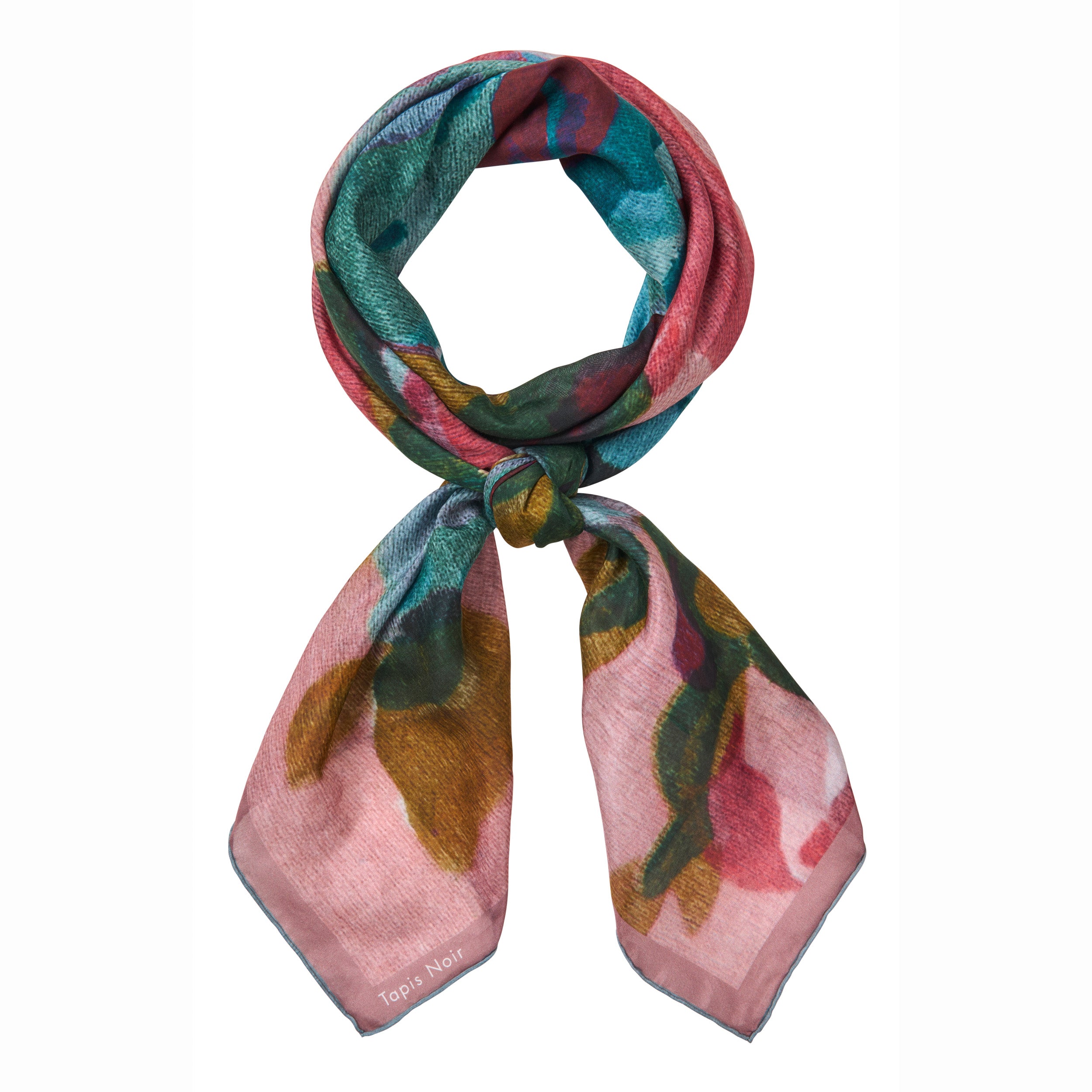 Tapis Noir Stort Let Gult Tørklæde Light Large (120x120cm) Mørkeblå