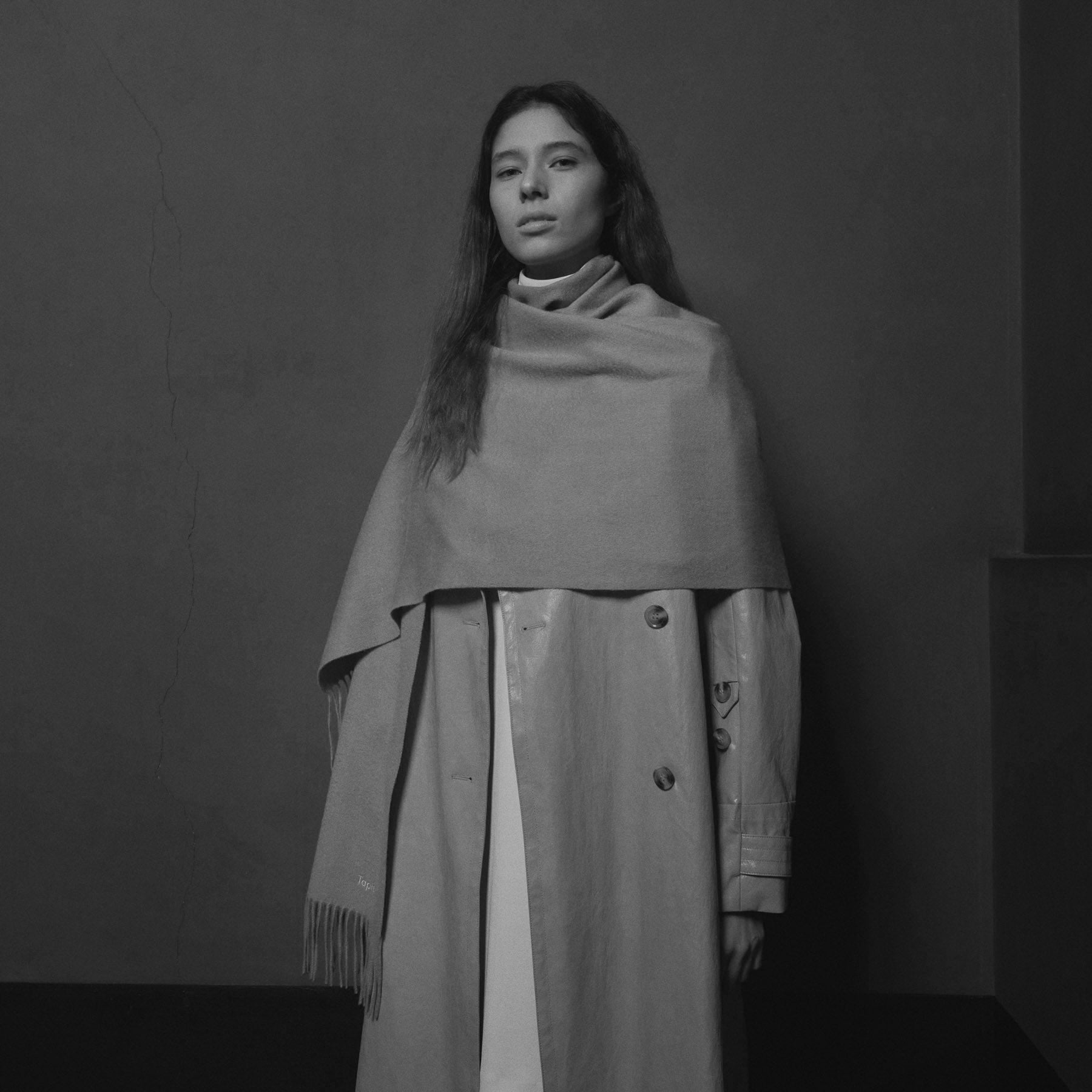 Tapis Noir Uldtørklæde Wool Mørkegrøn